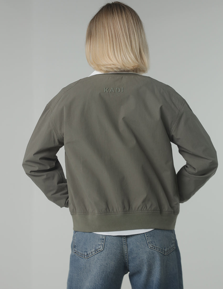 Zip-Up Bomber Jacket