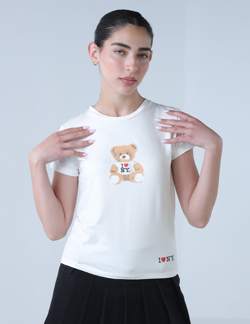 I Love NY Teddy Bear T-shirt