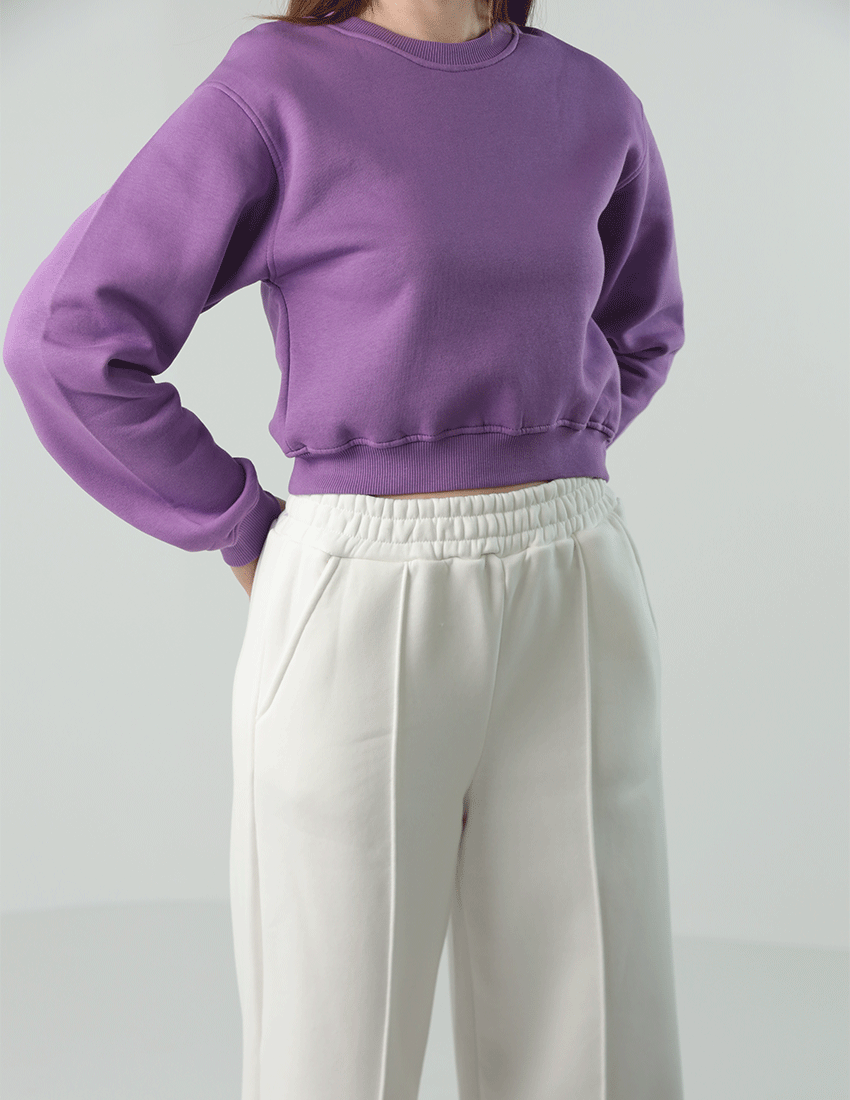 سويت شيرت قطني مقصوص