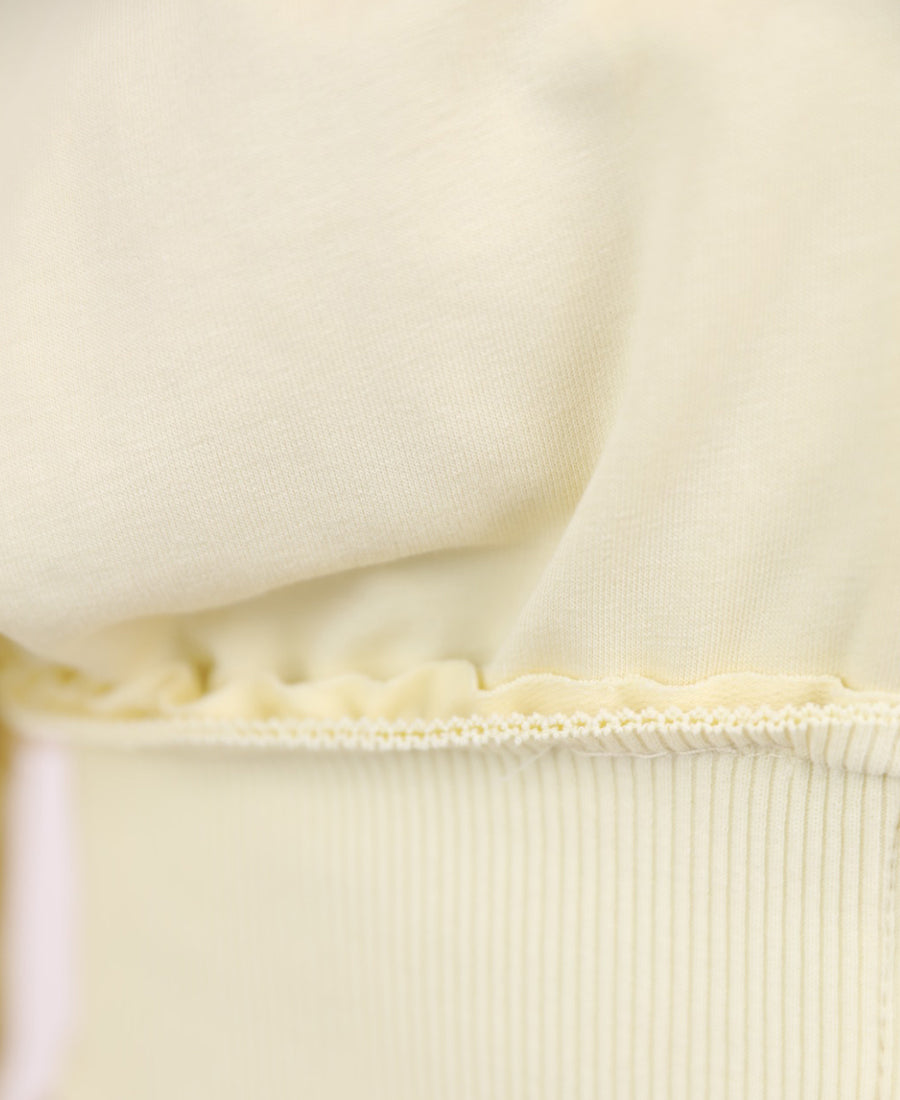 Training jacket with a hood and wide-leg trousers with an elastic waist