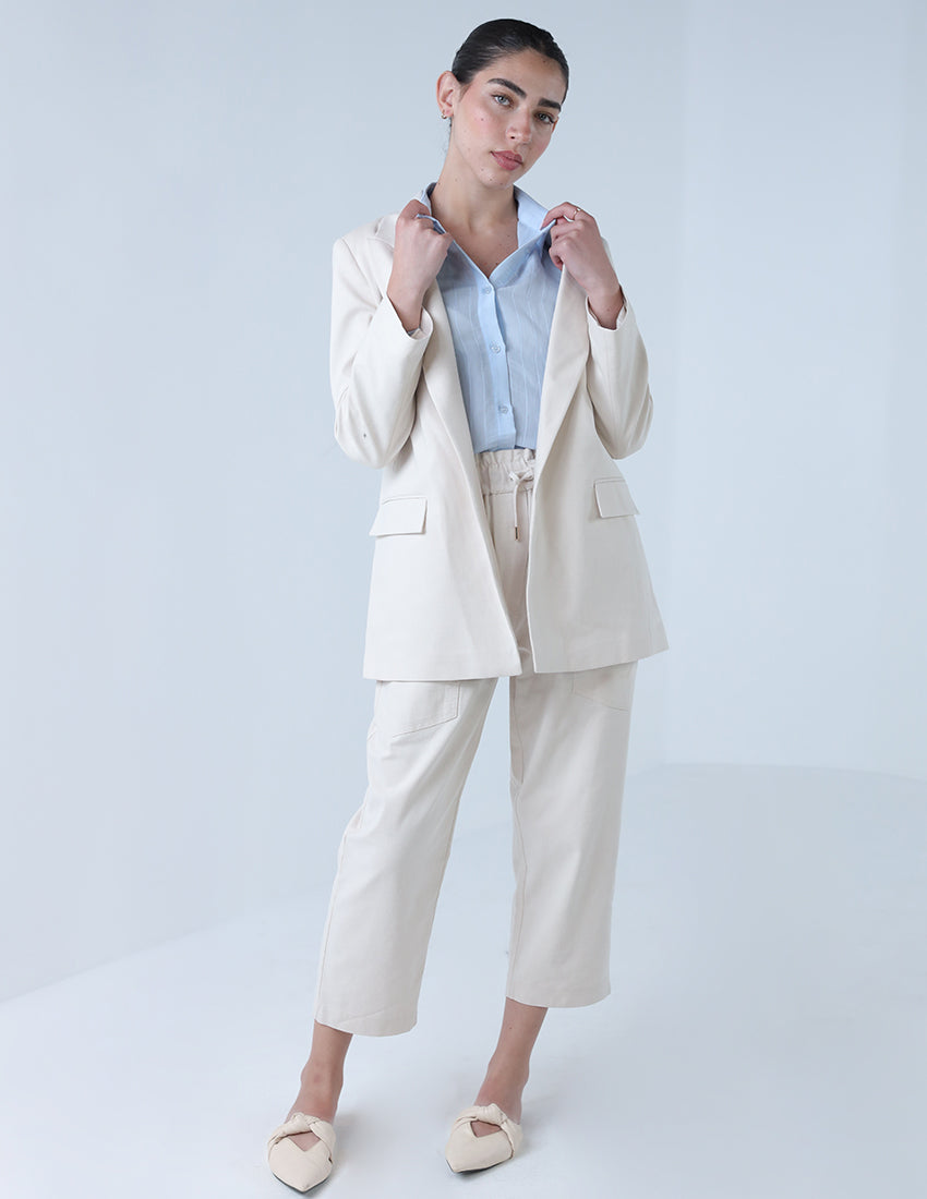 Cropped Leg Suit