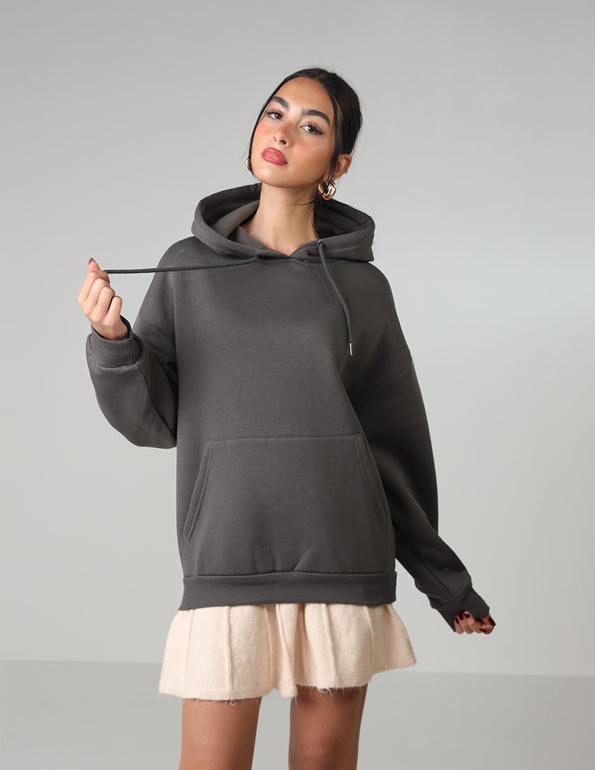 Cotton Hoodie with Kangaroo Pocket