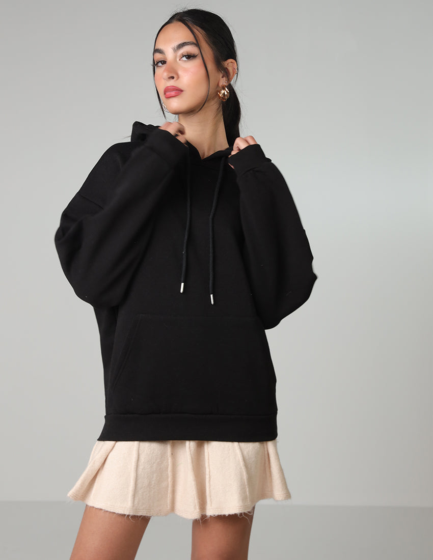 Cotton Hoodie with Kangaroo Pocket