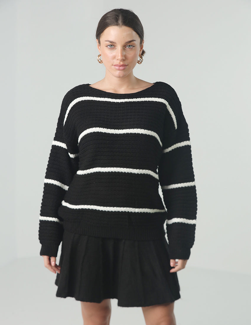 Striped Tricot Blouse