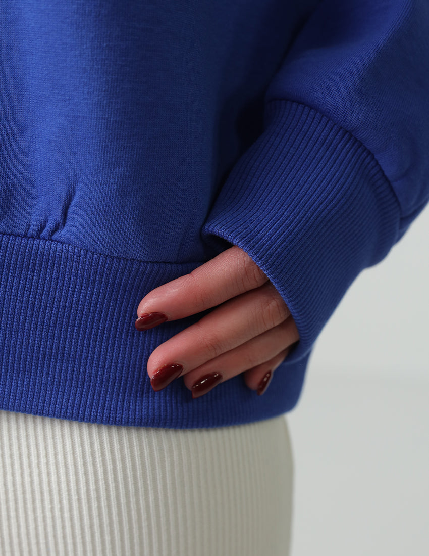 Printed Crew neckline Hoodie