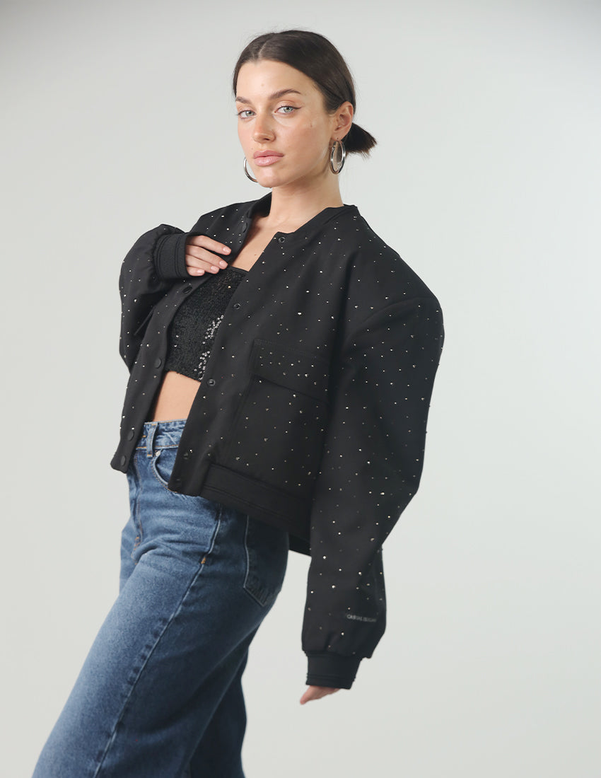 Oversized bomber jacket