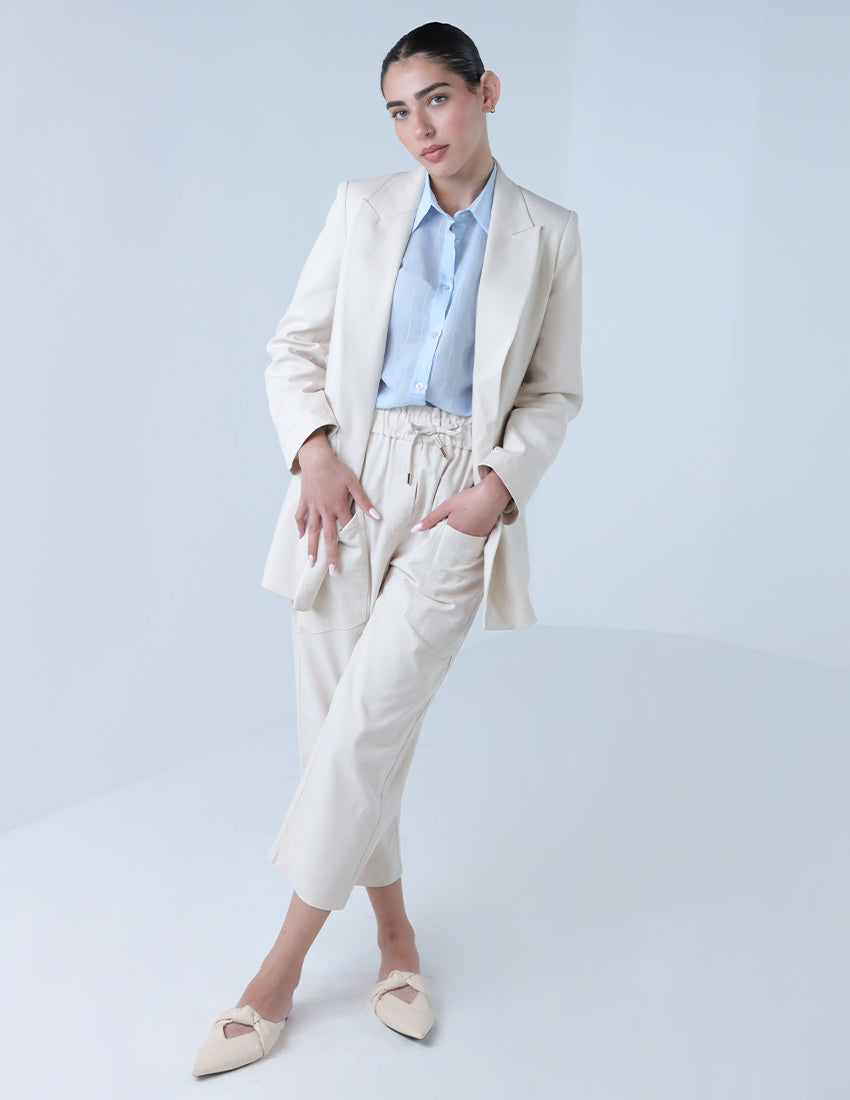 Cropped Leg Suit