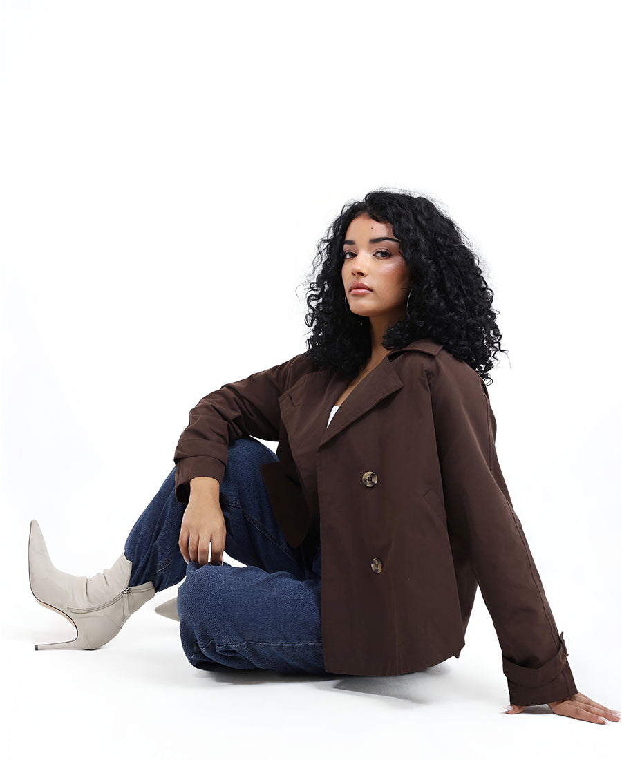 Oversized double-breasted blazer