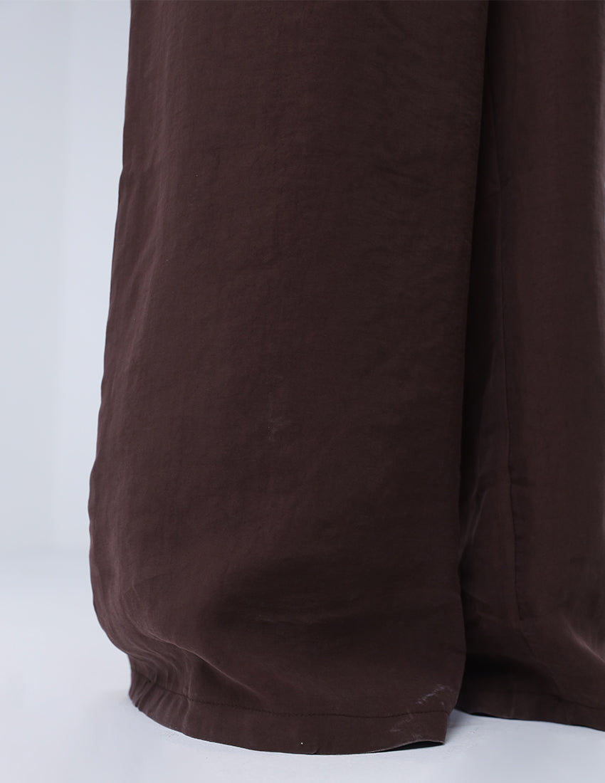 Two-piece vest with wide-leg pants