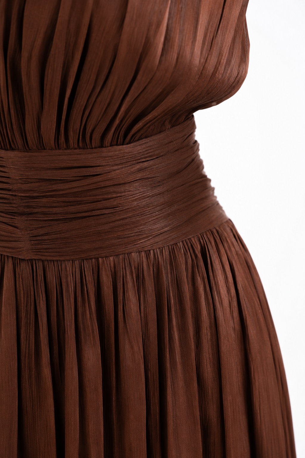 Long silk shimmer dress