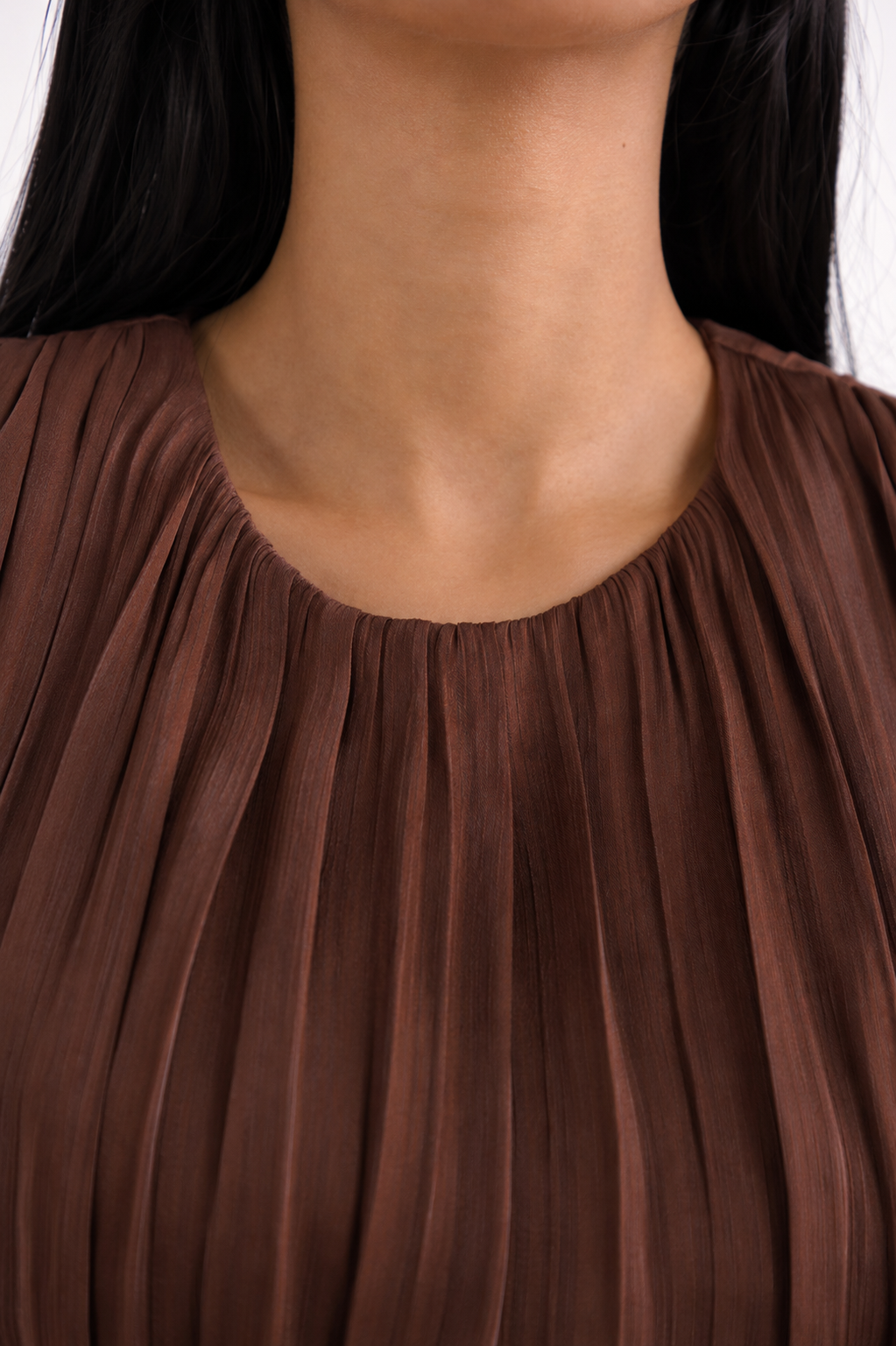 Long silk shimmer dress