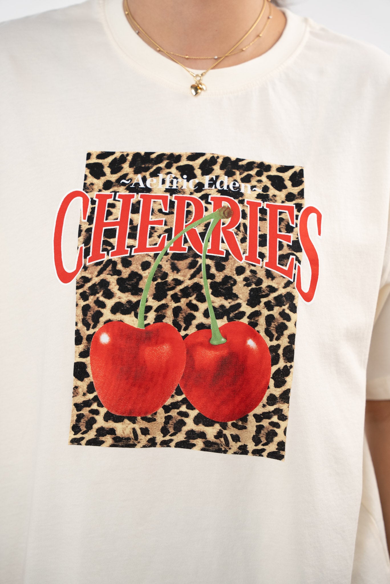 Cherries Print T-shirt