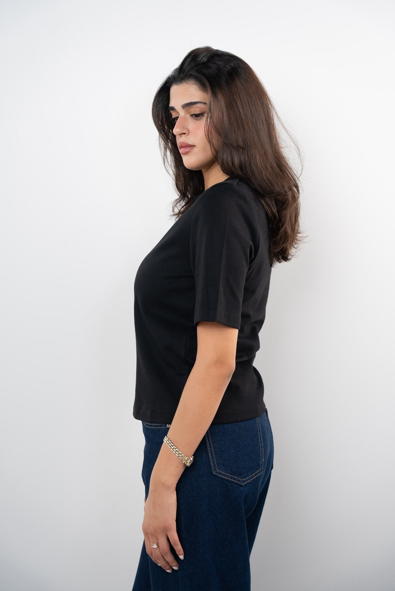 Padded Shoulder T-shirt