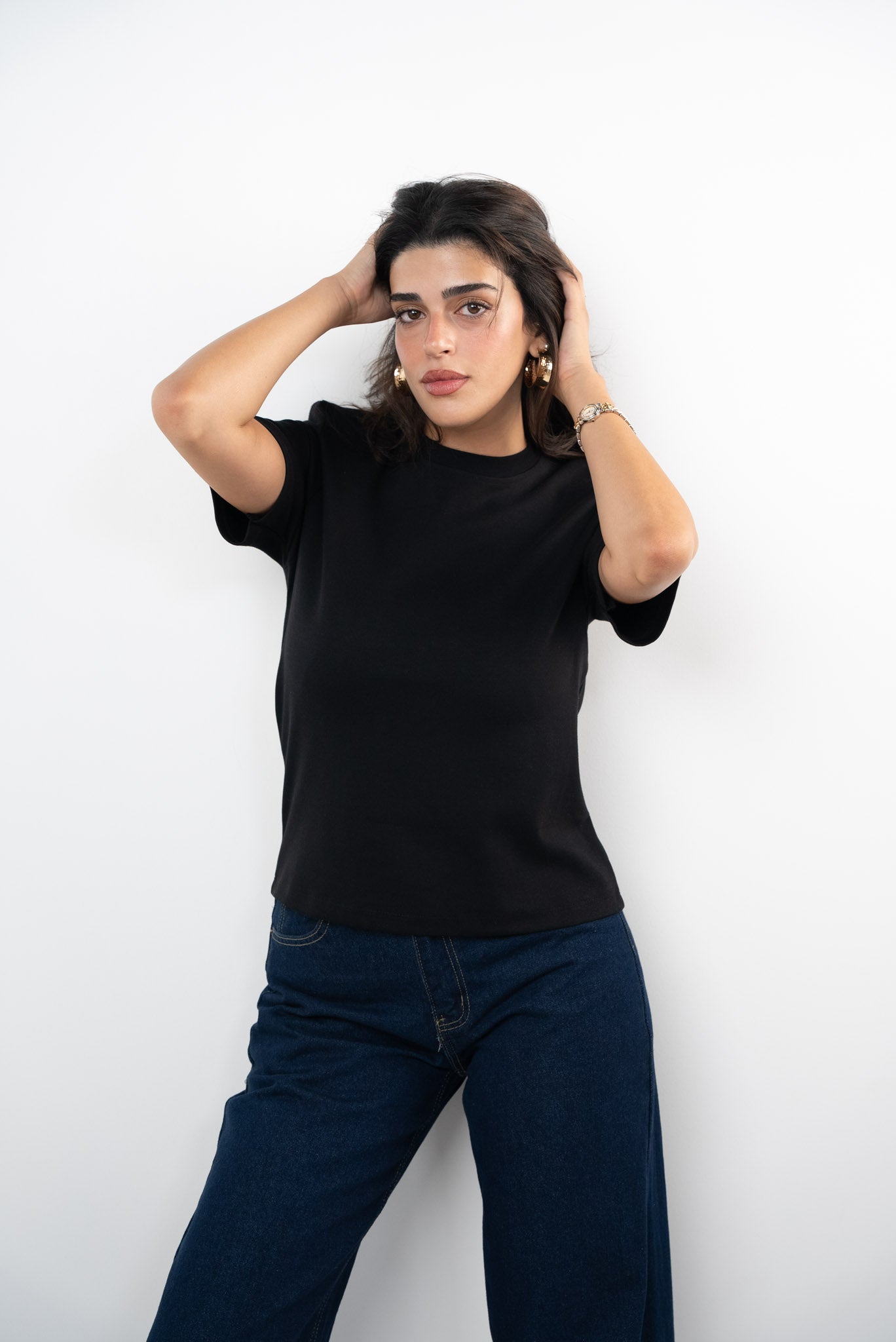 Padded Shoulder T-shirt