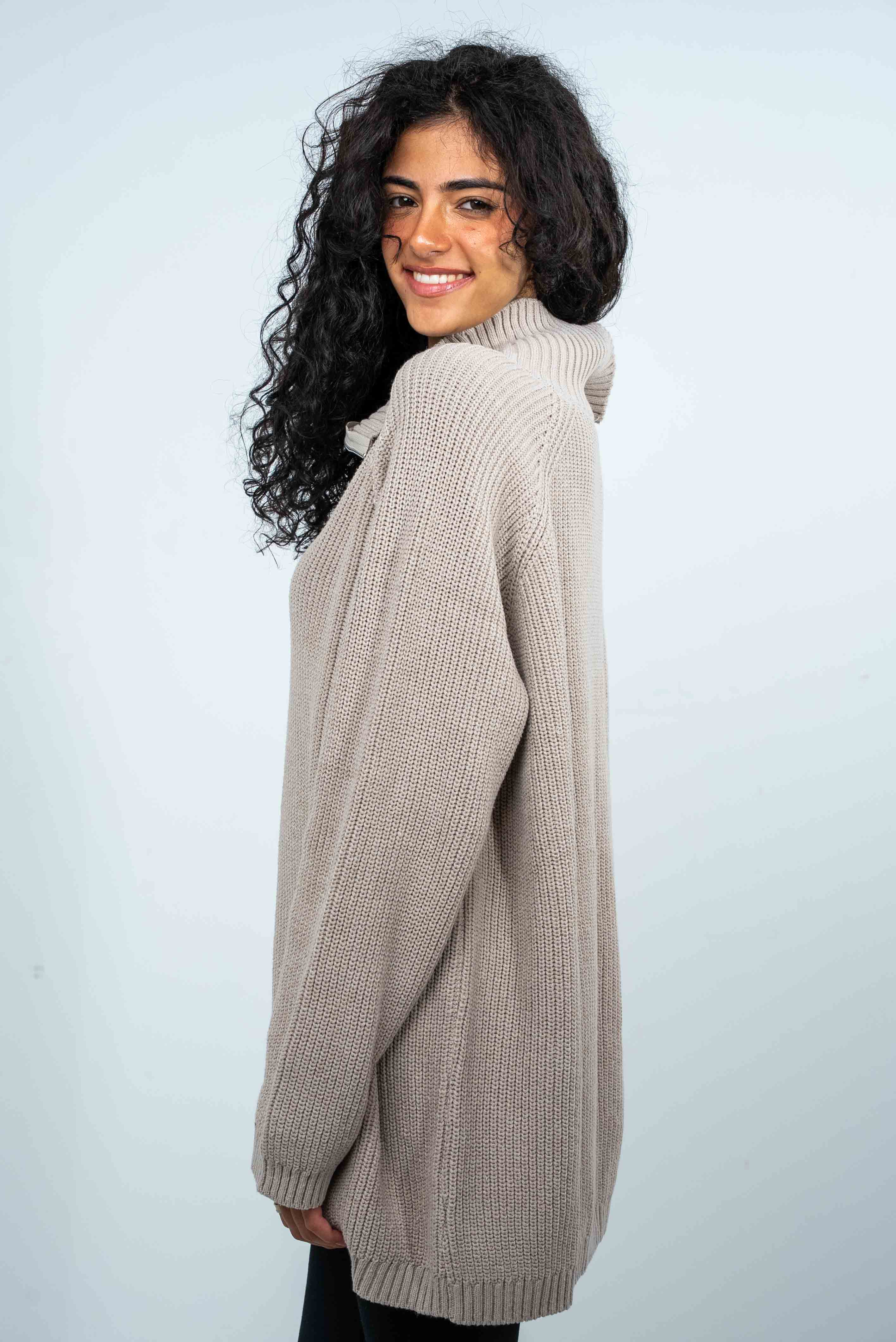 Diagonal Collar Sweater