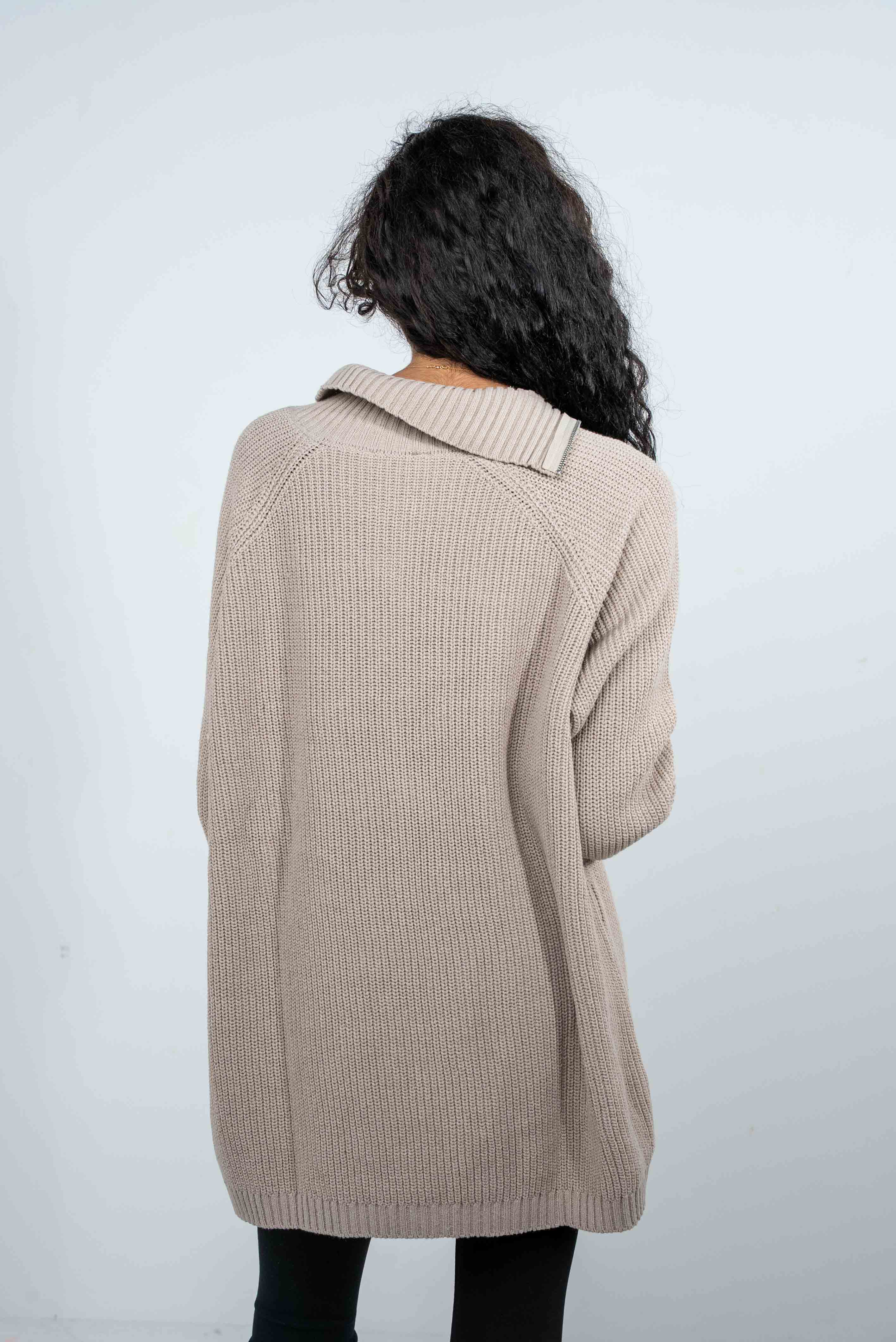Diagonal Collar Sweater