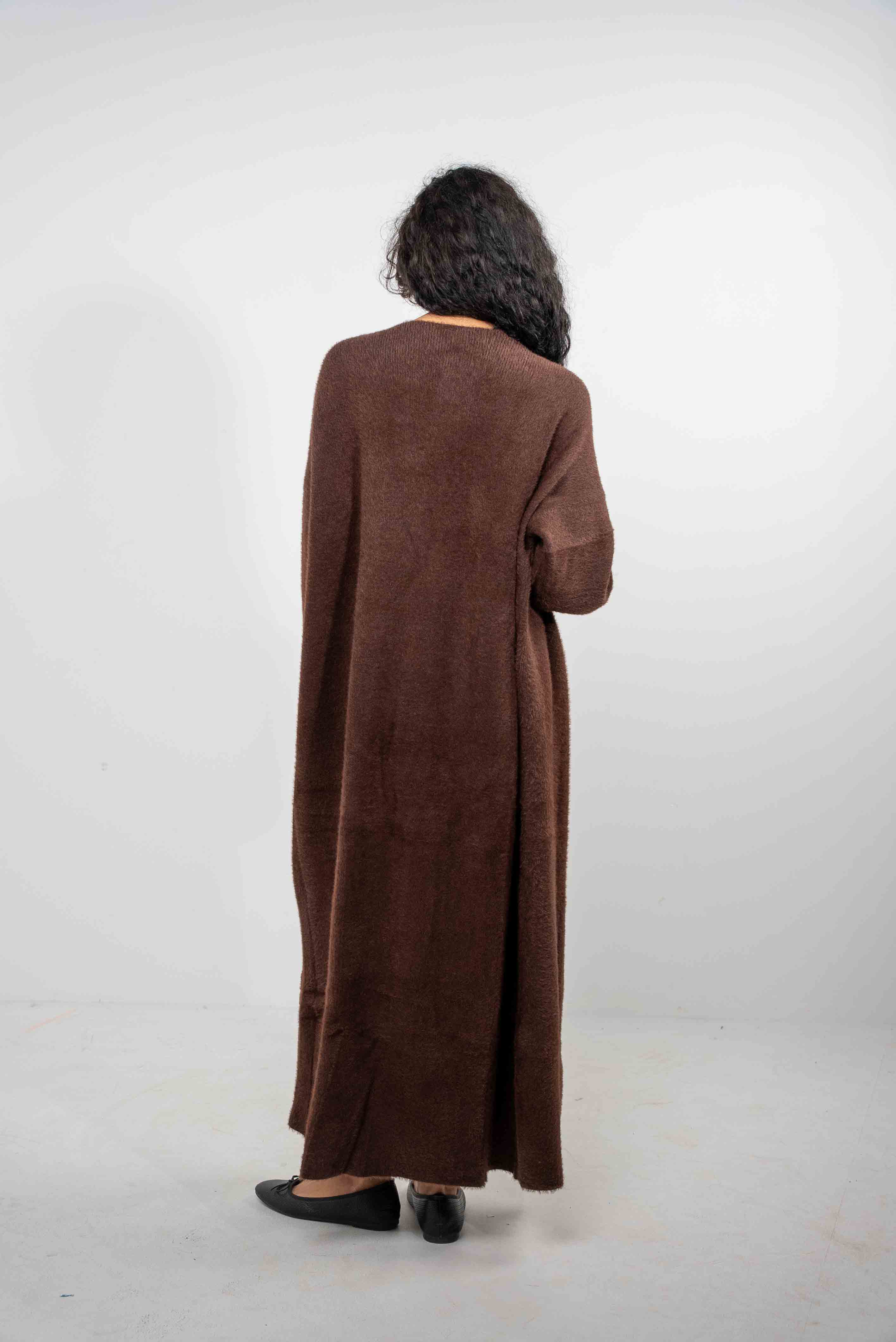 long wool cardigan