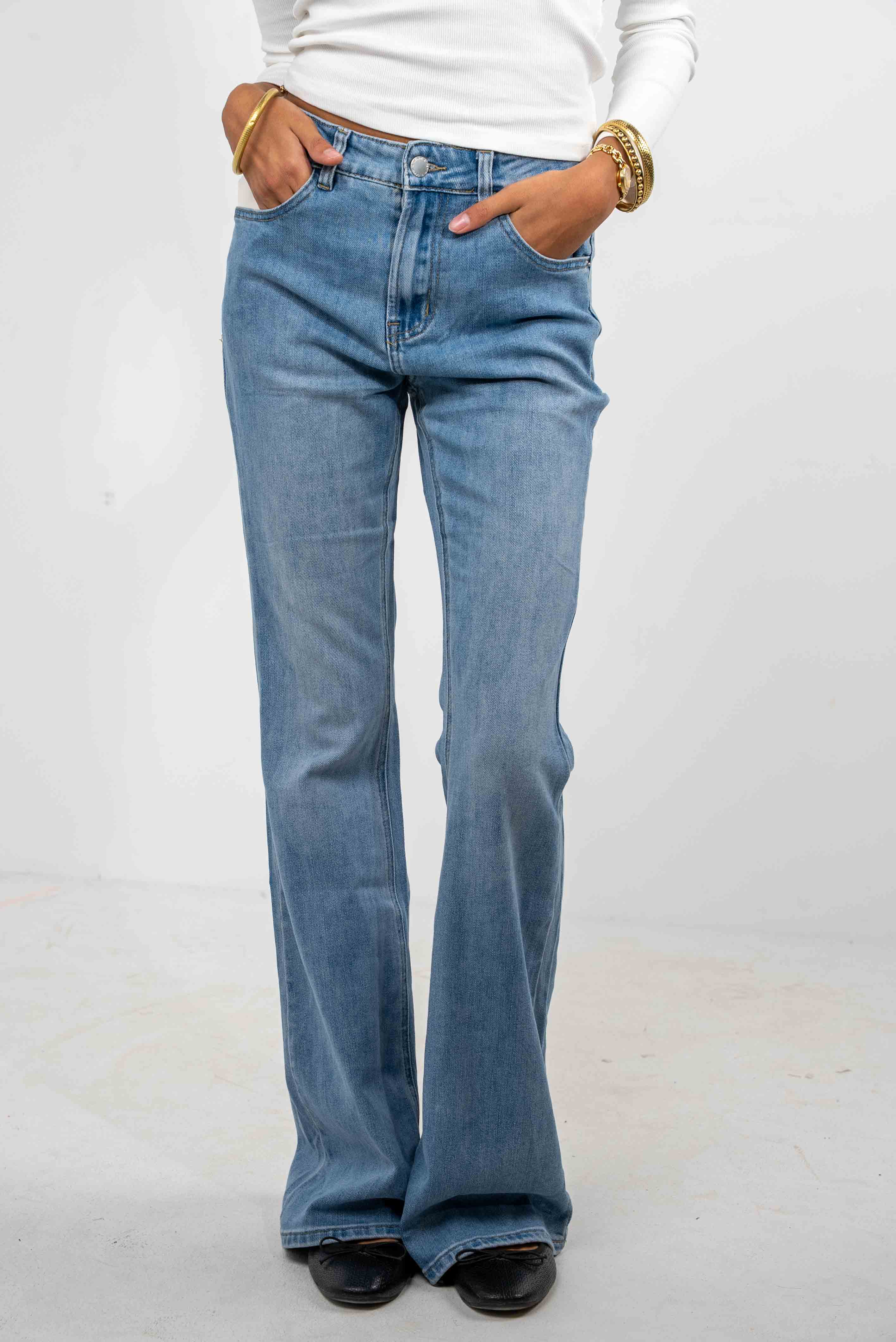 Lycra bootcut jeans