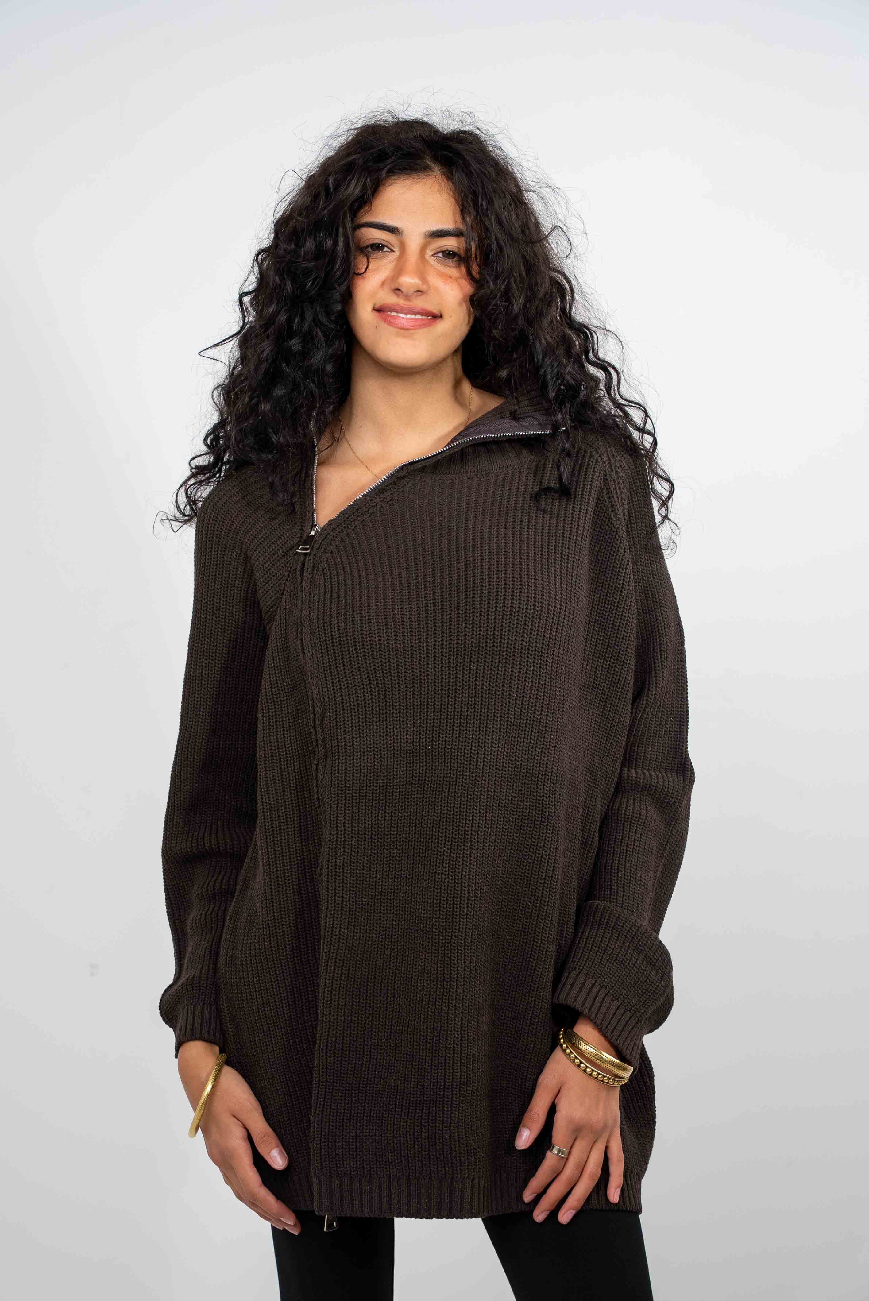 Diagonal Collar Sweater