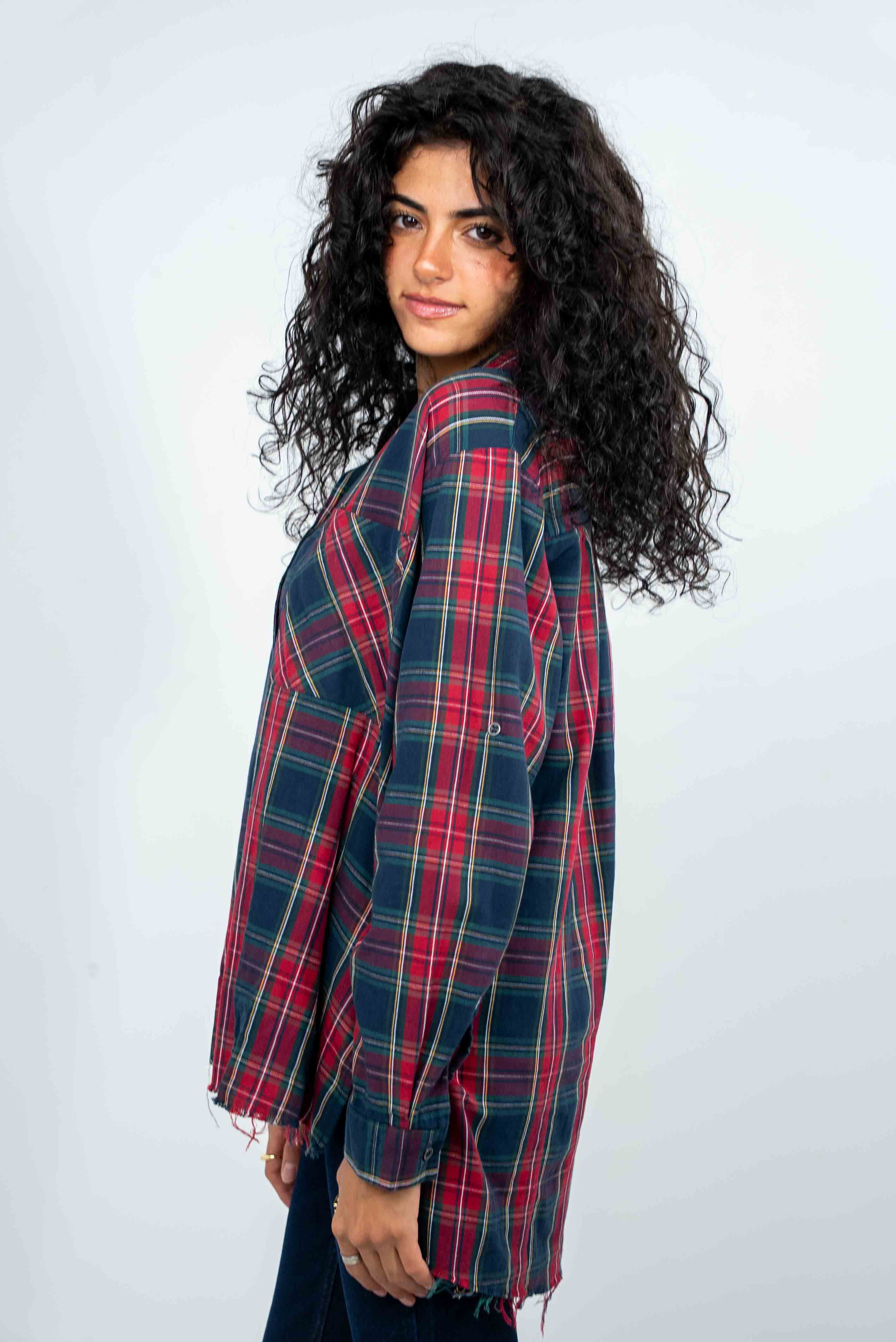 Checkered Red-Navy Shirt