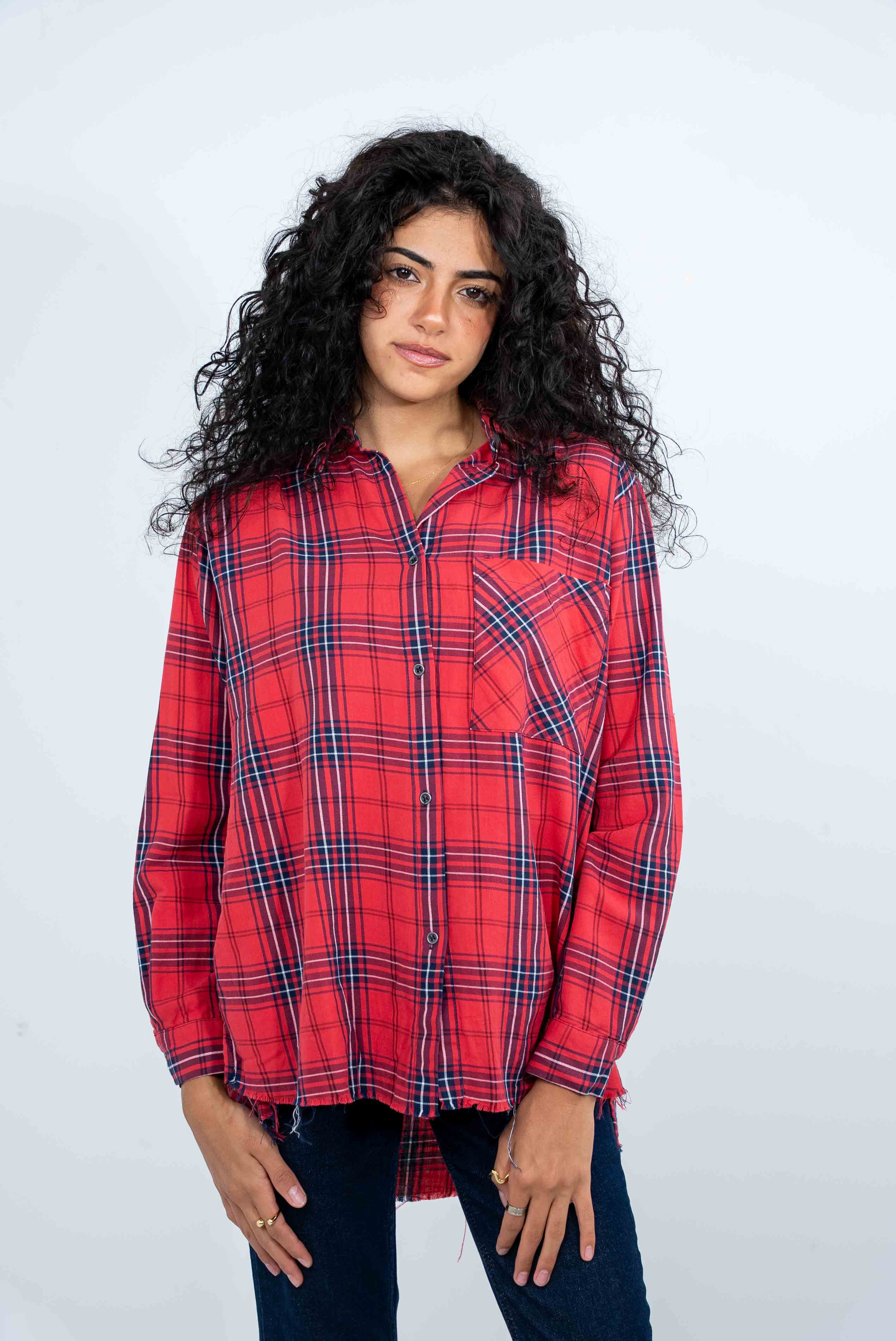 Checkered Navy-Red Shirt