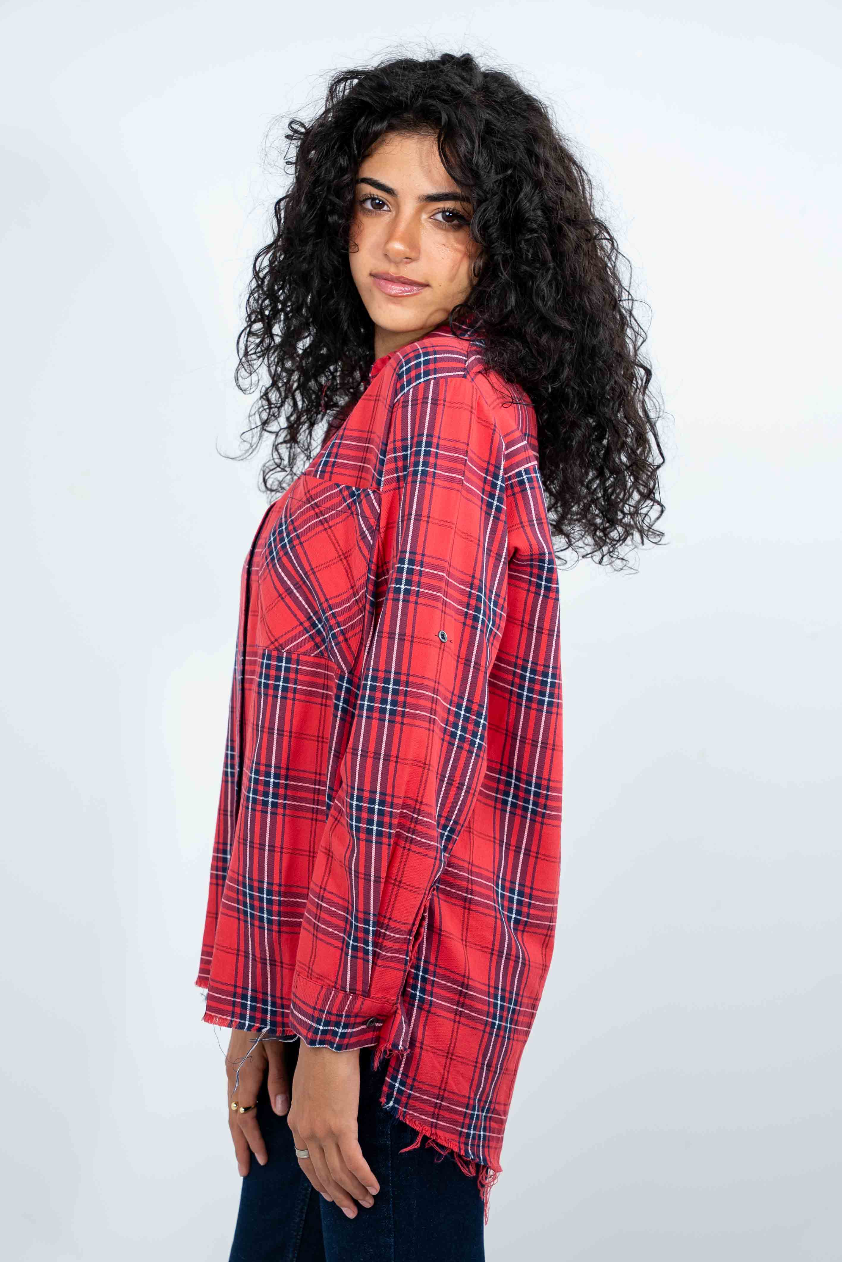 Checkered Navy-Red Shirt