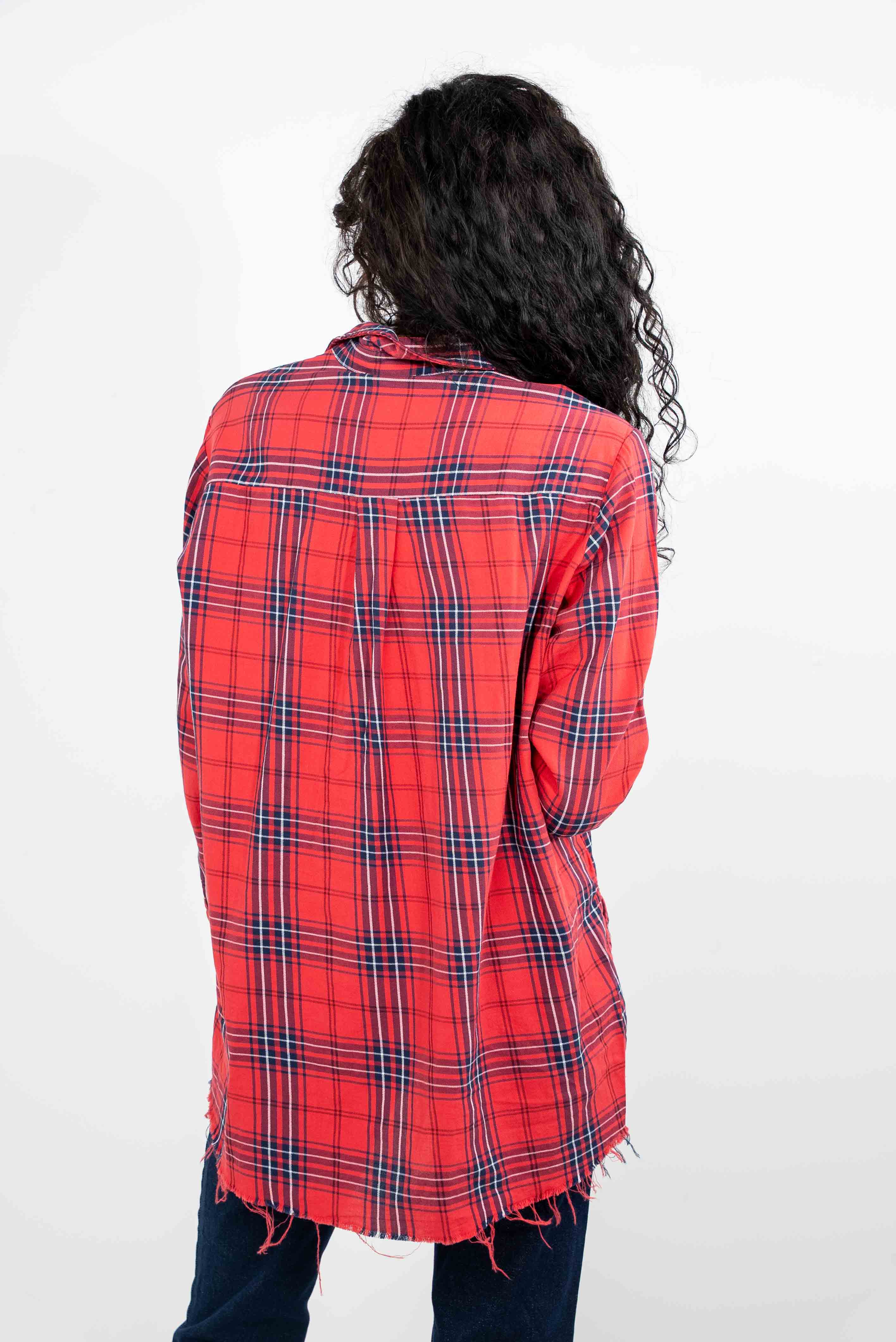 Checkered Navy-Red Shirt