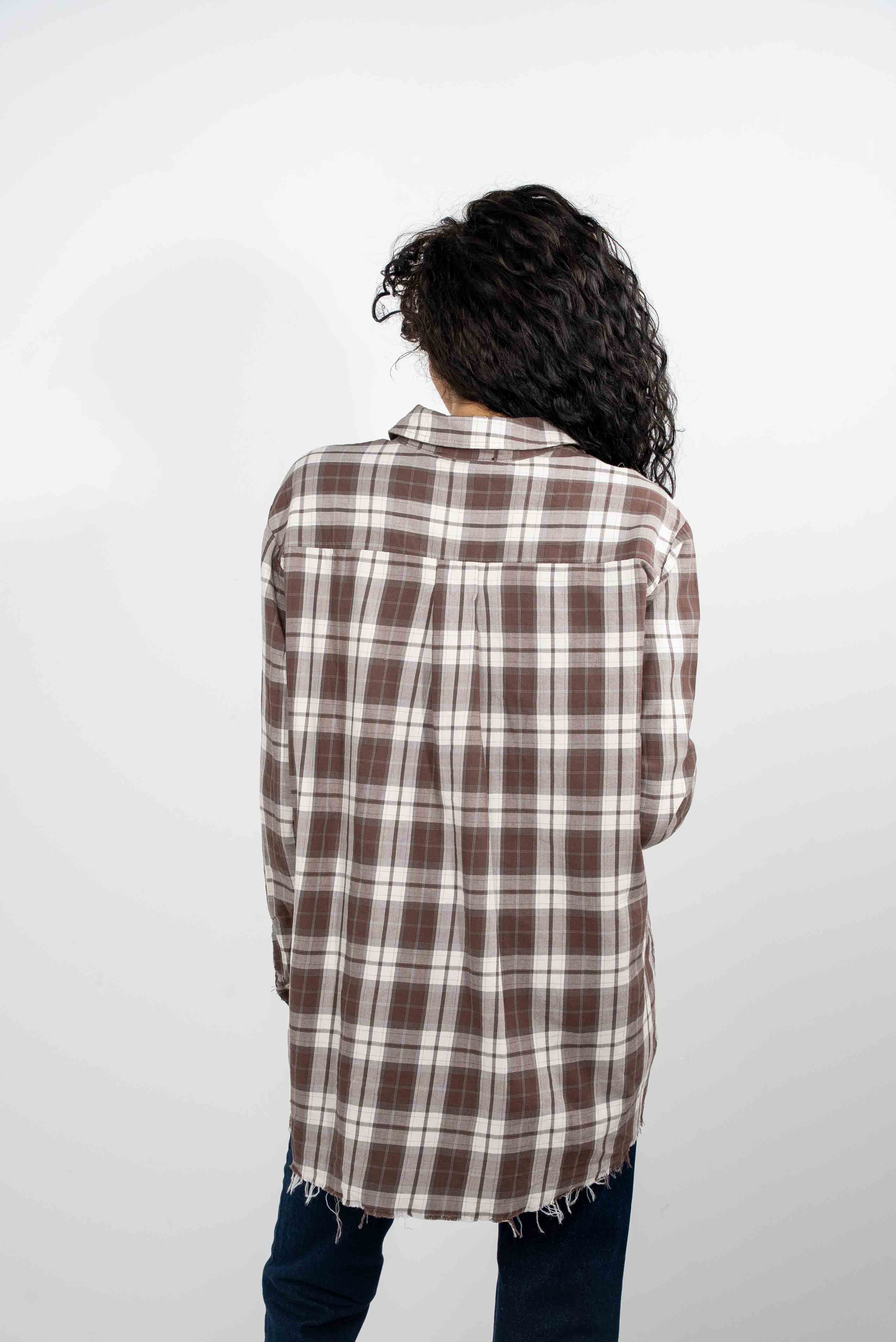 Checkered Brown Shirt