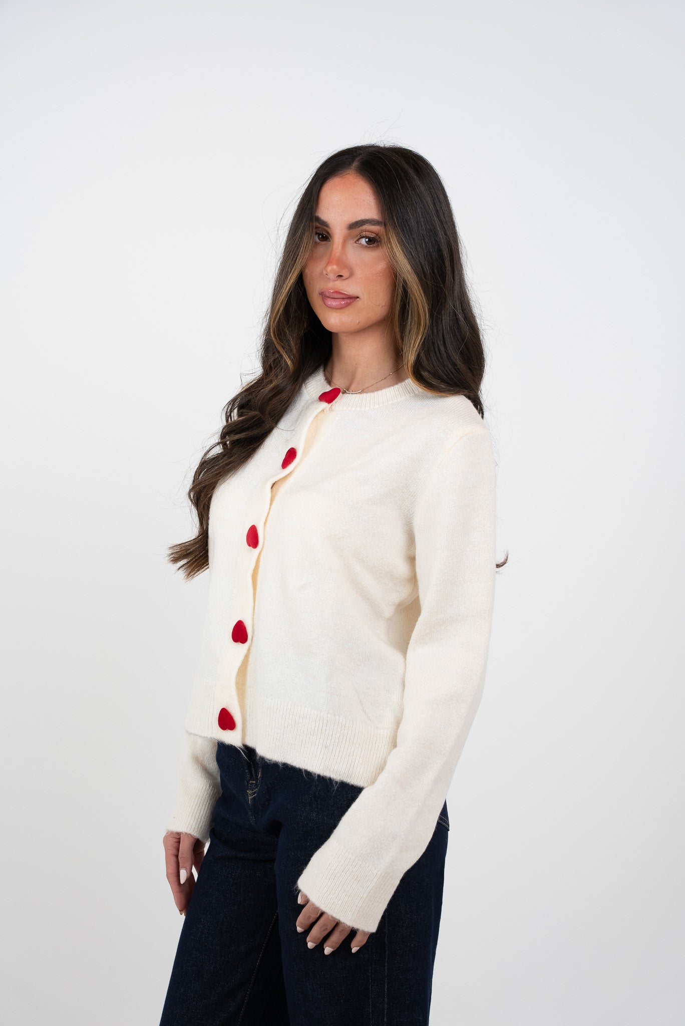 Heart Buttoned Blouse