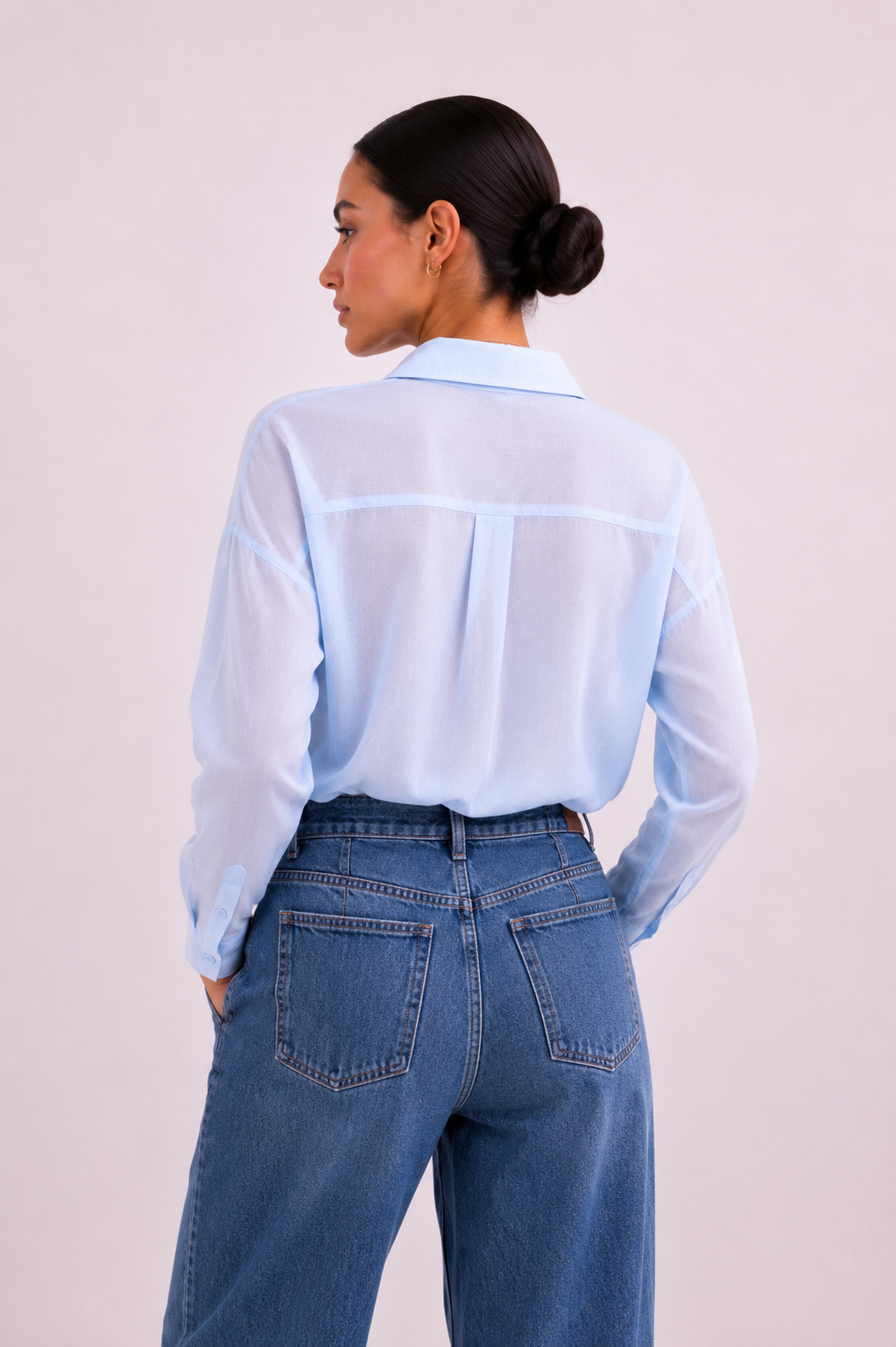 Oversized button-down shirt