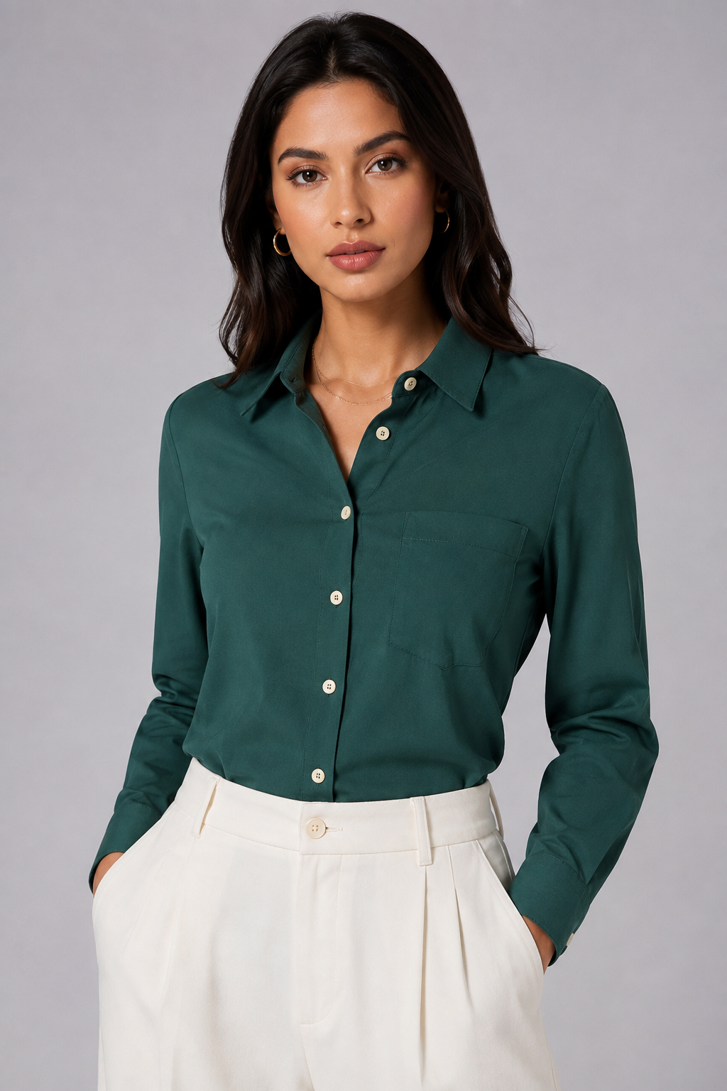 Oversized shirt with a pocket