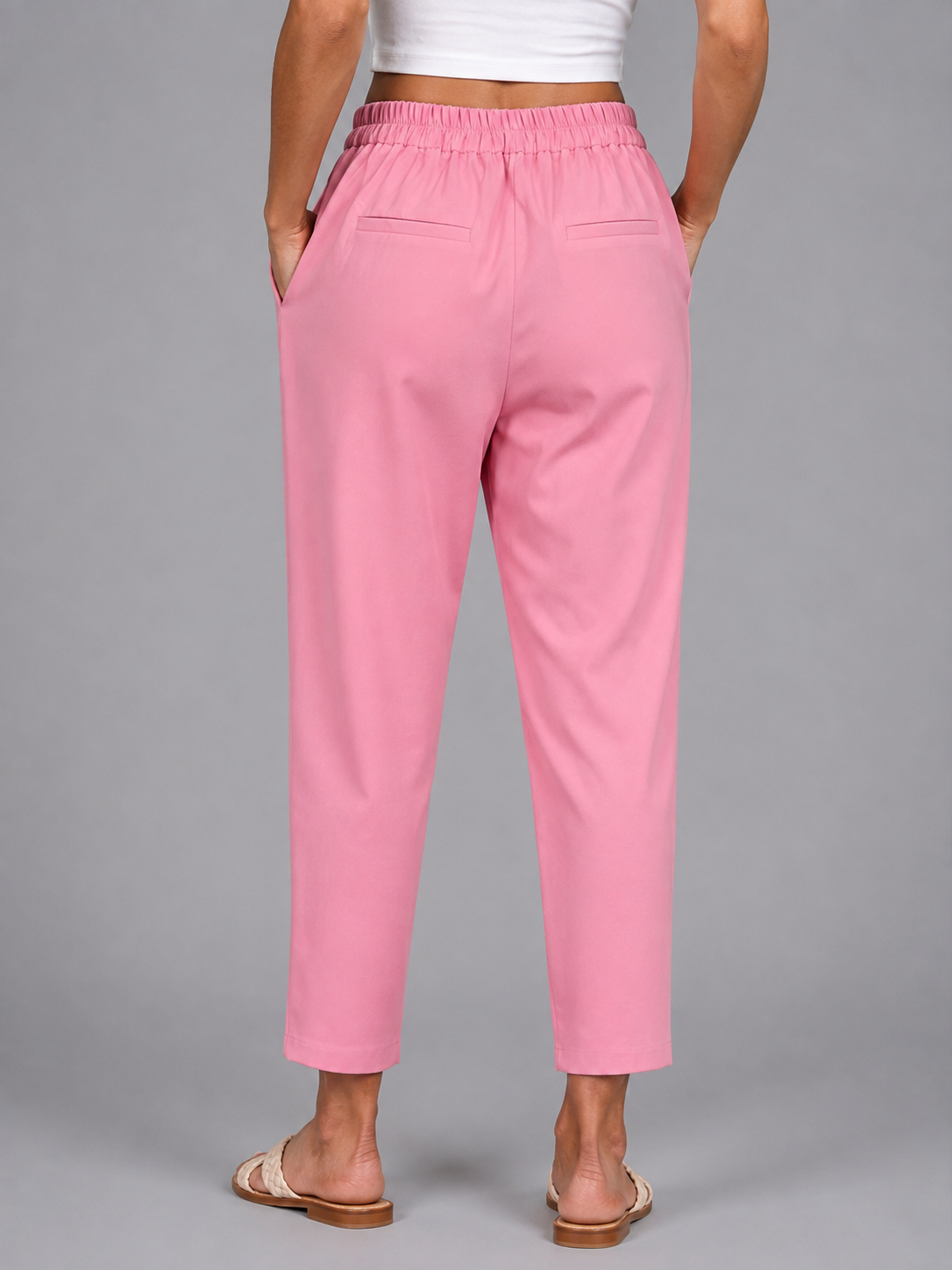 Pink boyfriend jeans