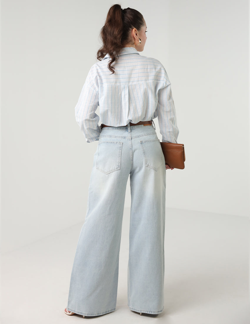Wide Legged light blue Jeans