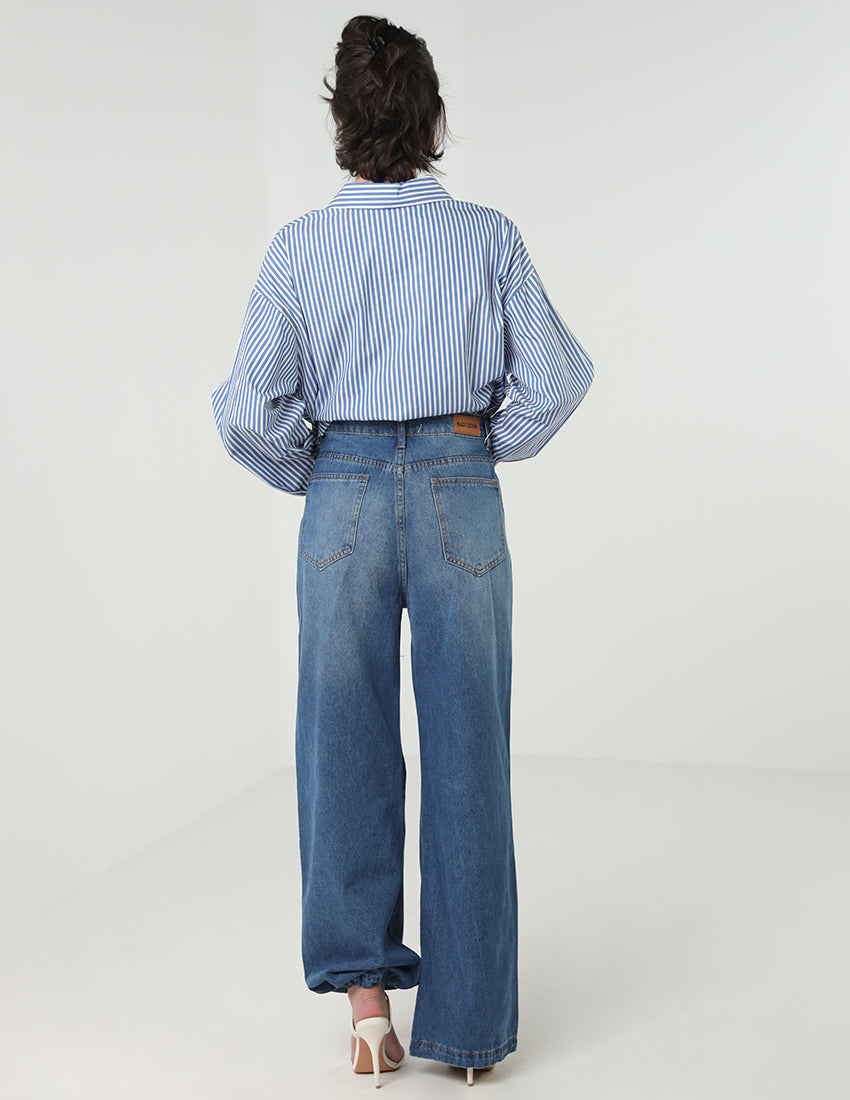 Straight Blue Jeans