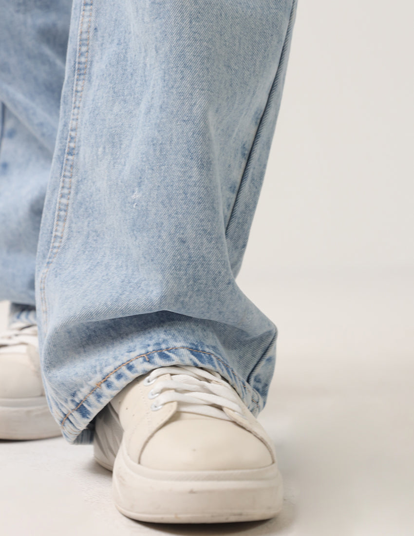 Light Blue Wide Legged Jeans