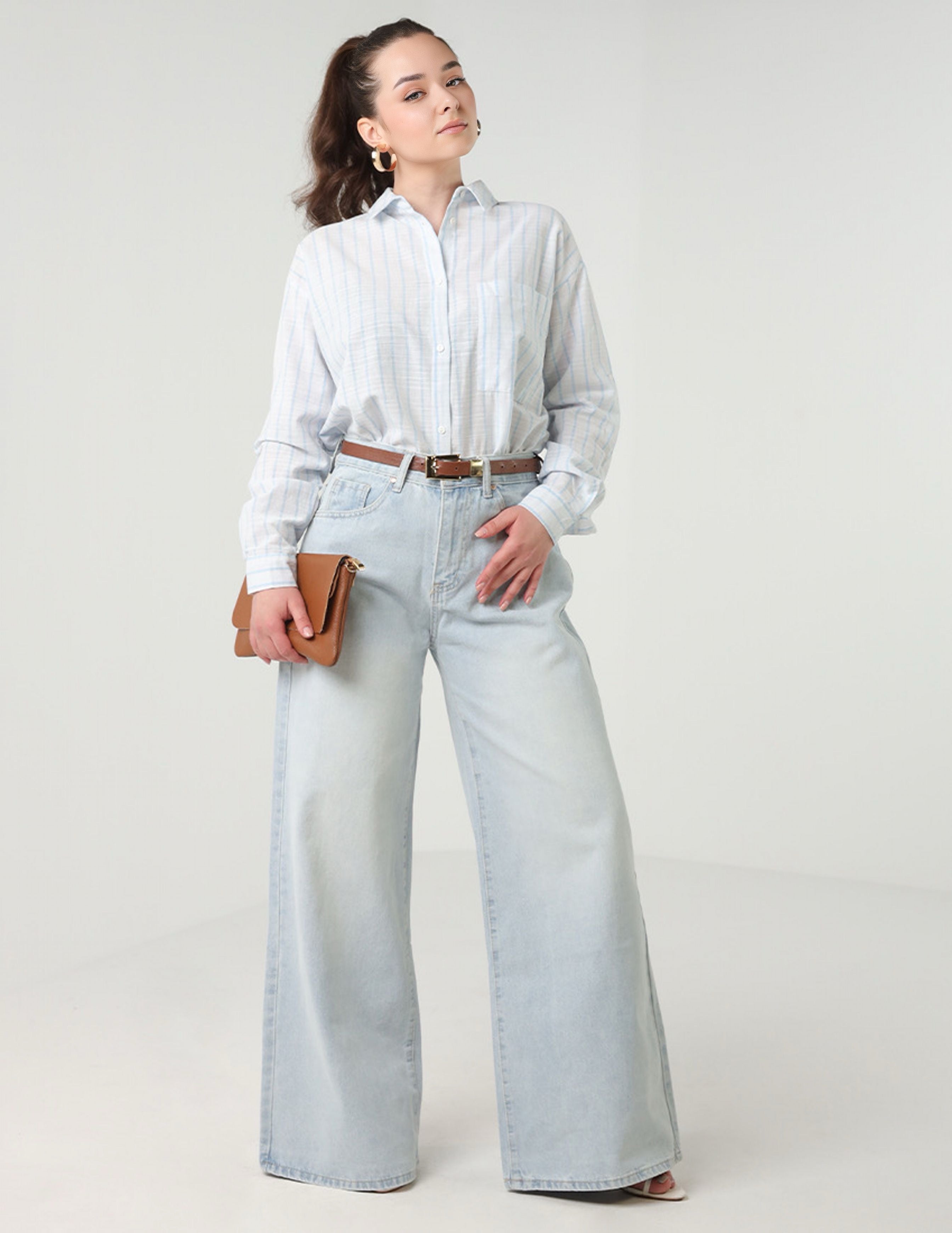 Wide Legged light blue Jeans