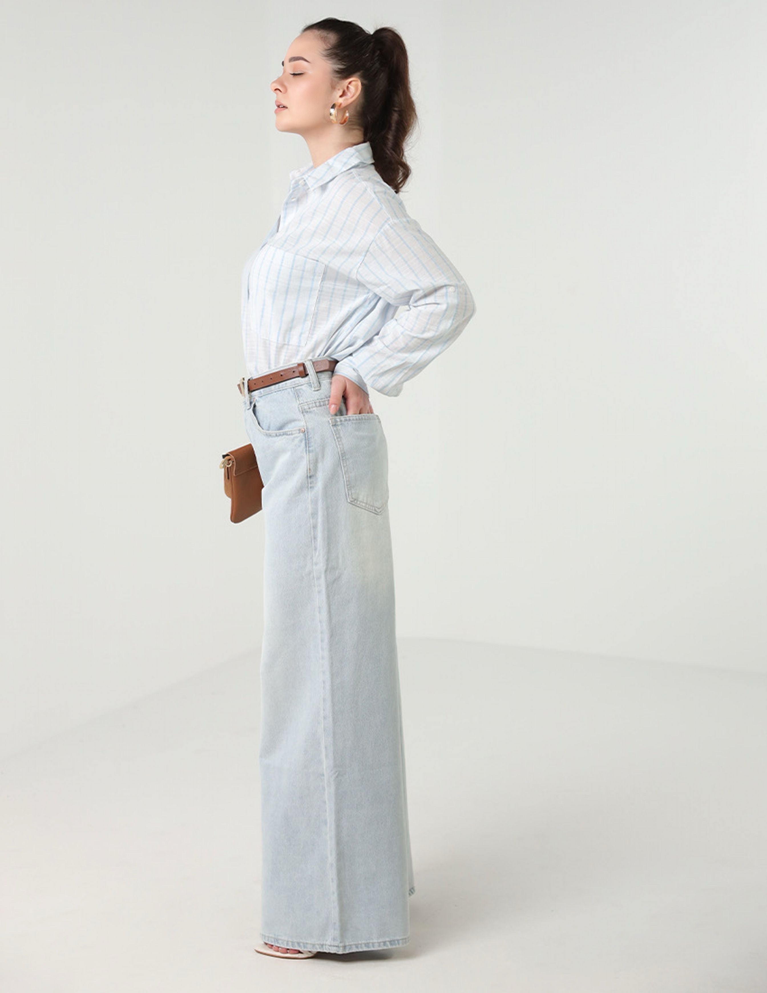 Wide Legged light blue Jeans