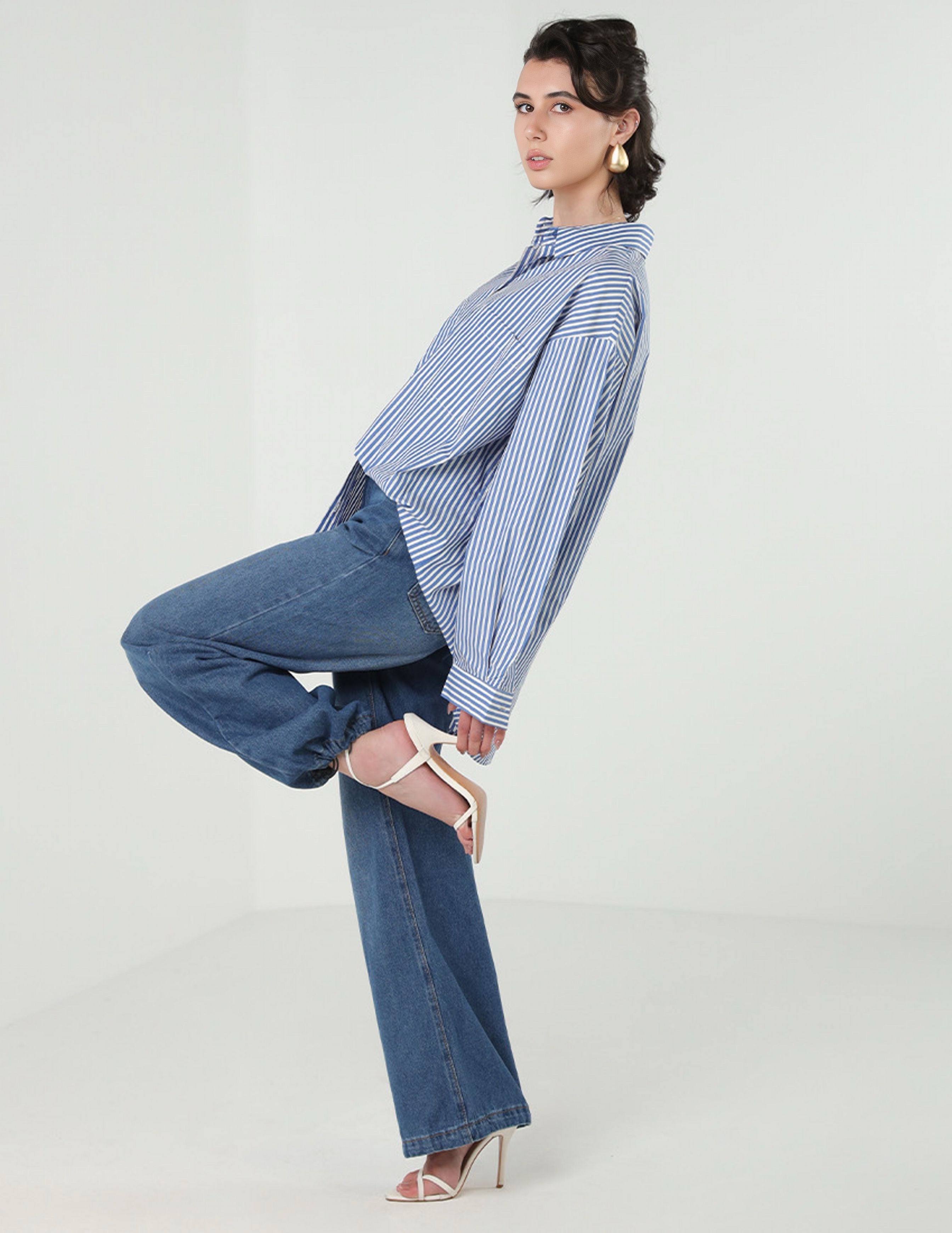 Straight Blue Jeans