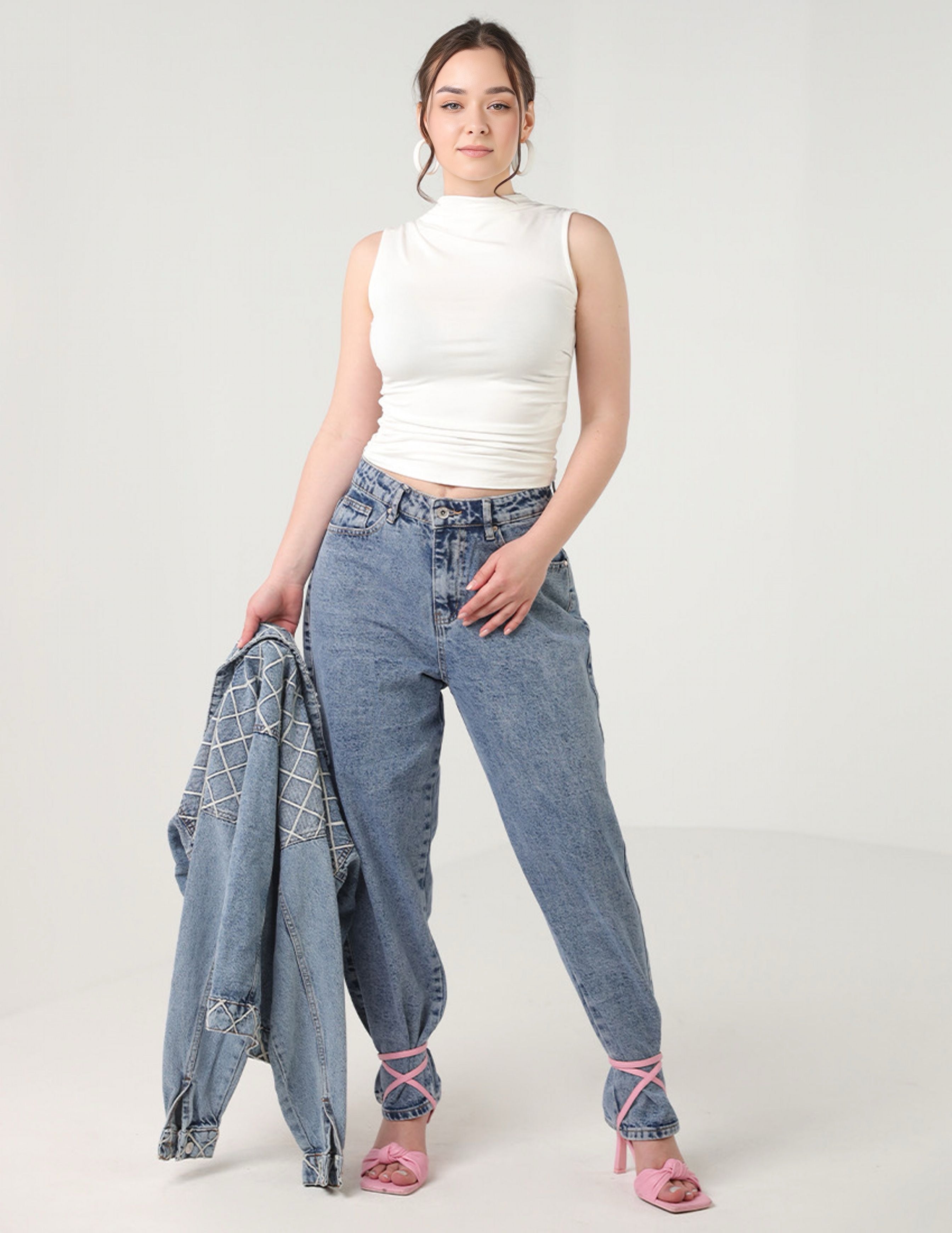 بنطلون جينز بوي فريند