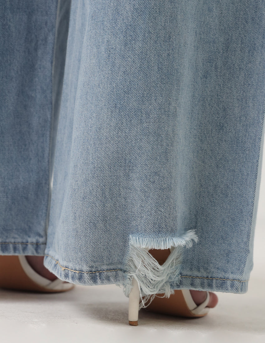 Blue Wide Legged Jeans