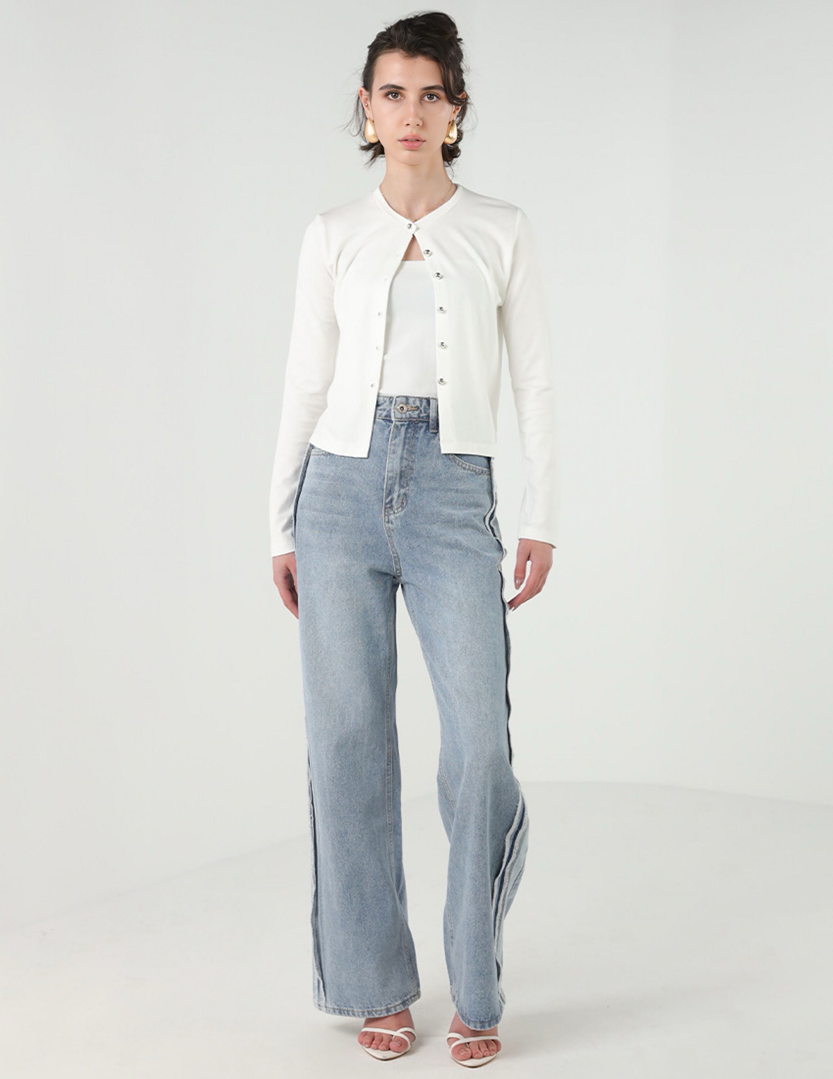 Blue Wide Legged Jeans