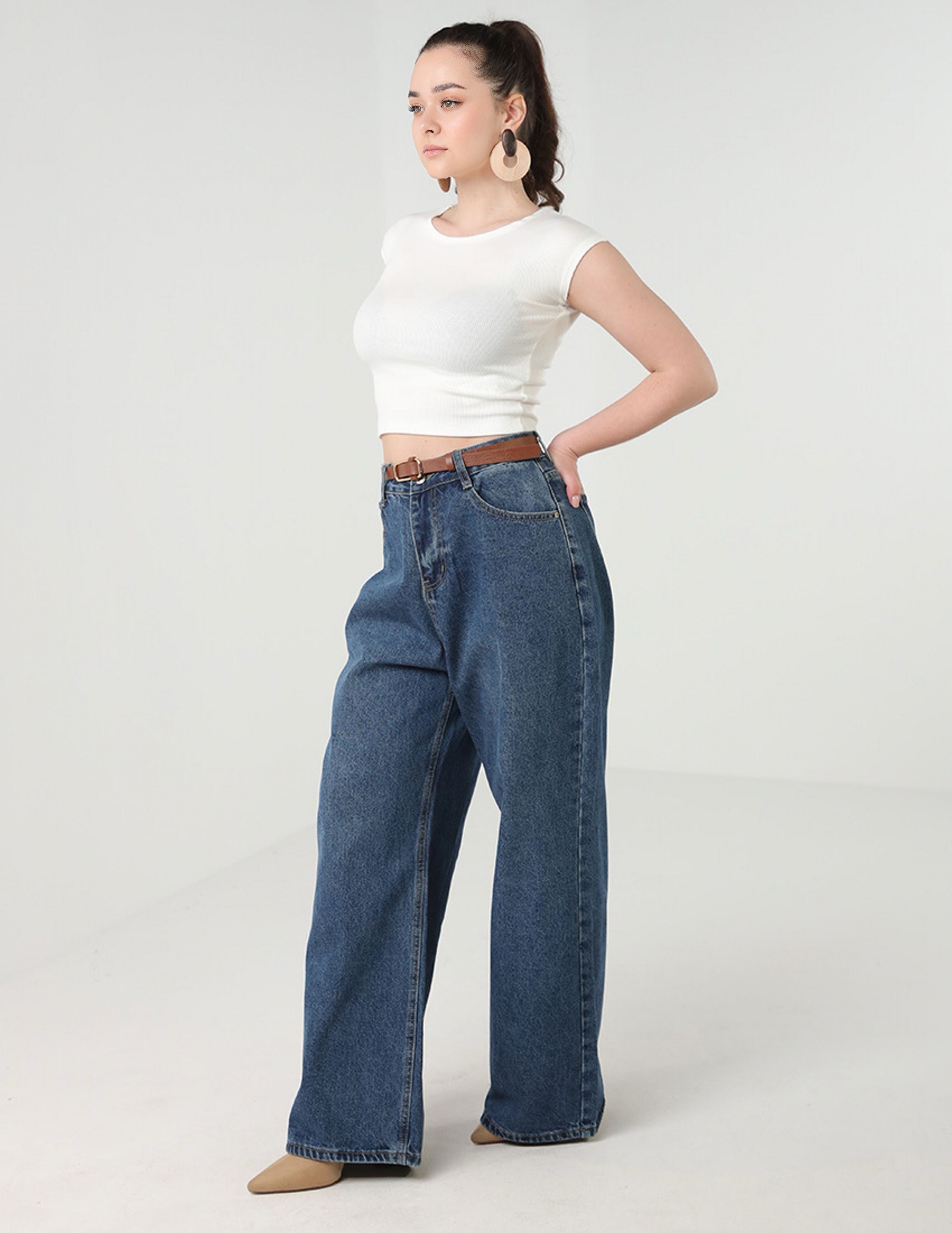 Blue Wide legged Jeans