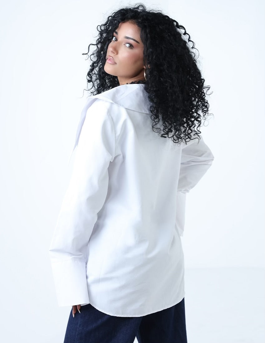 Wide Collar Shirt