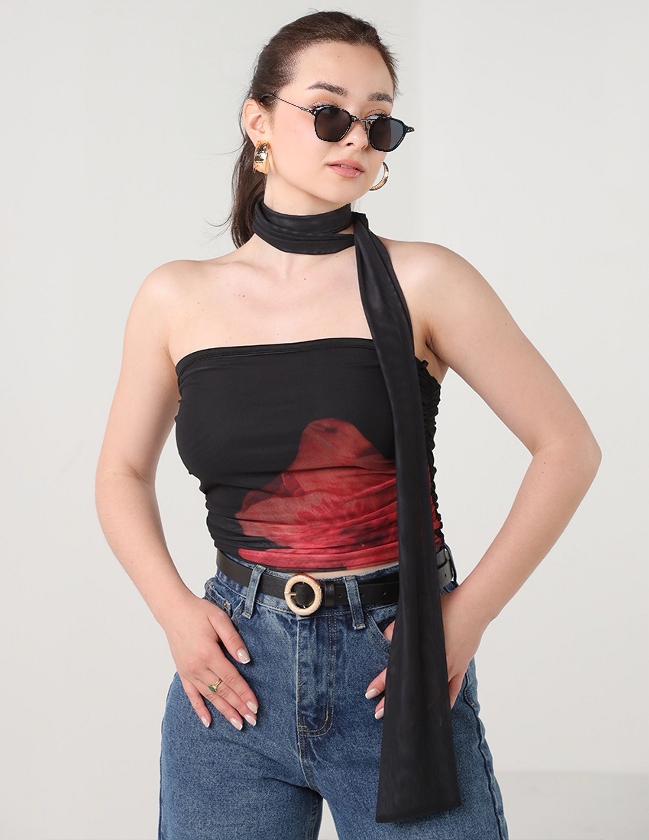 Off-Shoulder - Crop Top