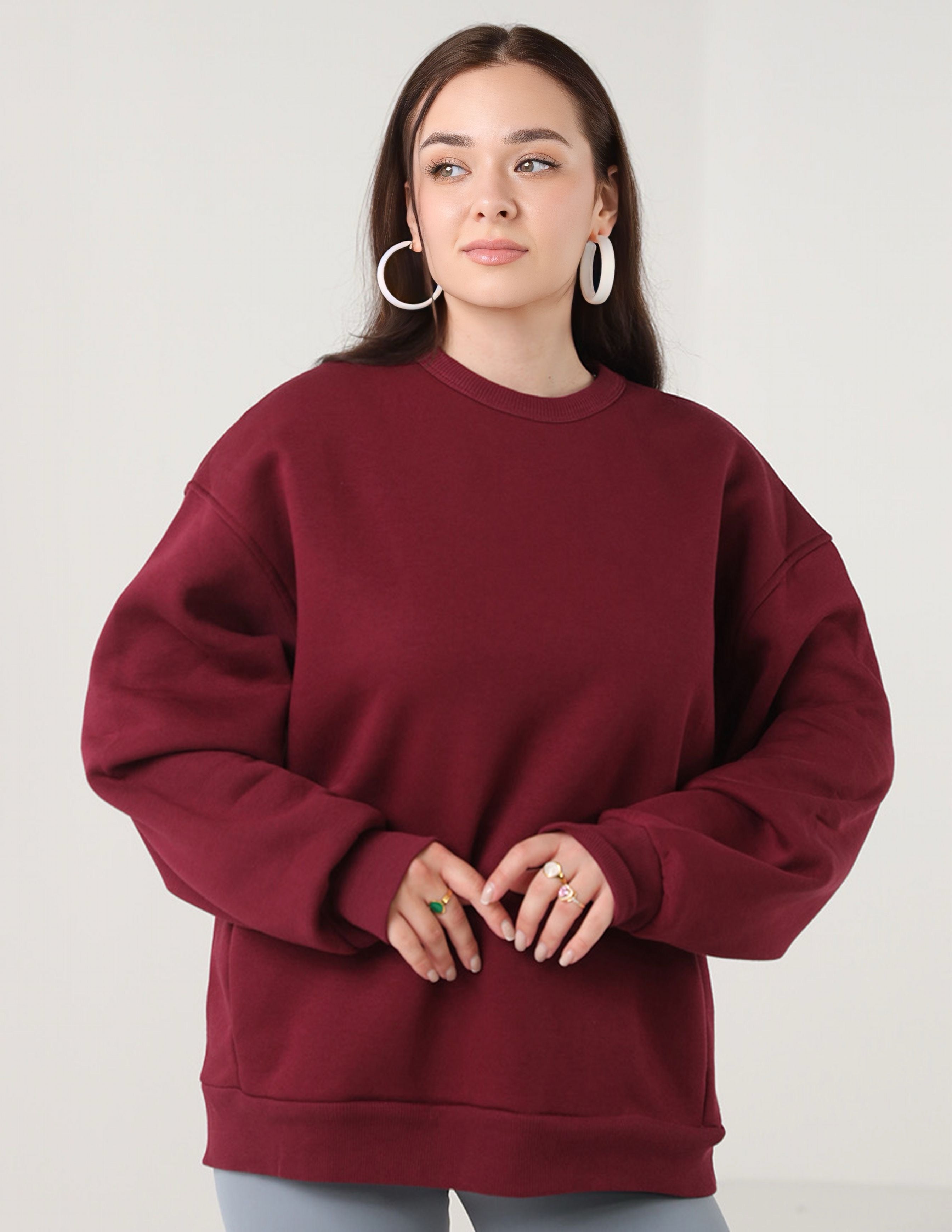 سترة ملونة كبيرة الحجم