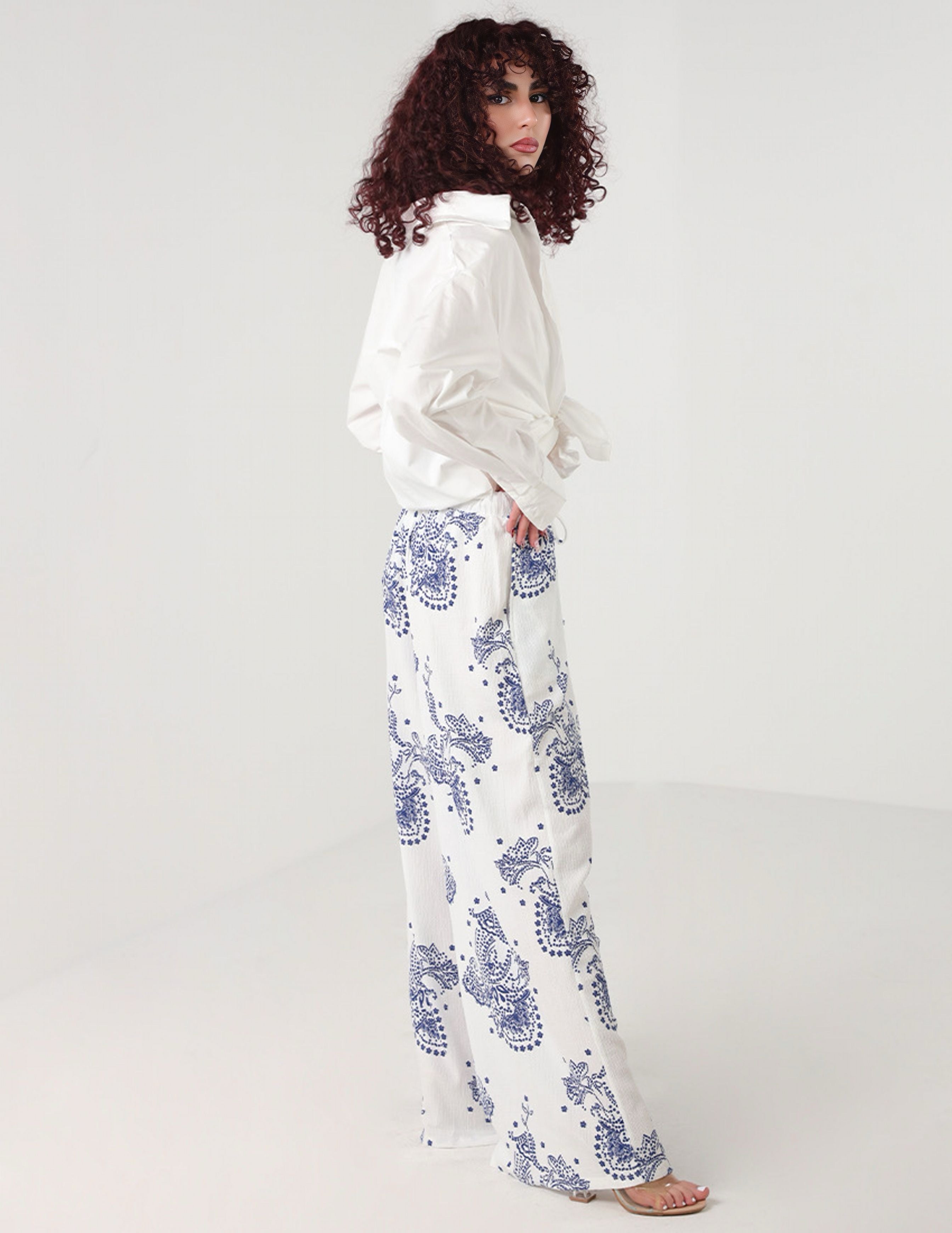 Wide legged Printed pants