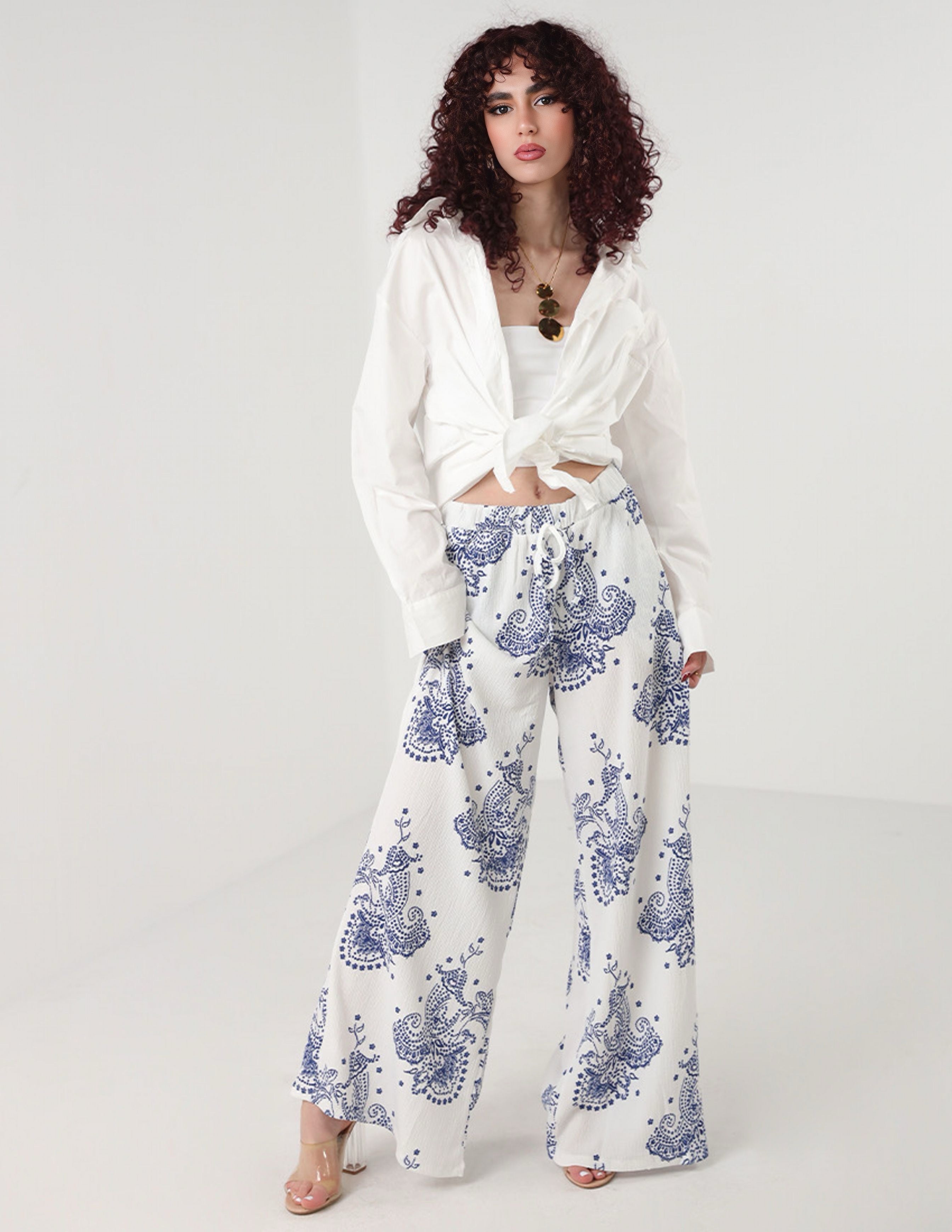 Wide legged Printed pants