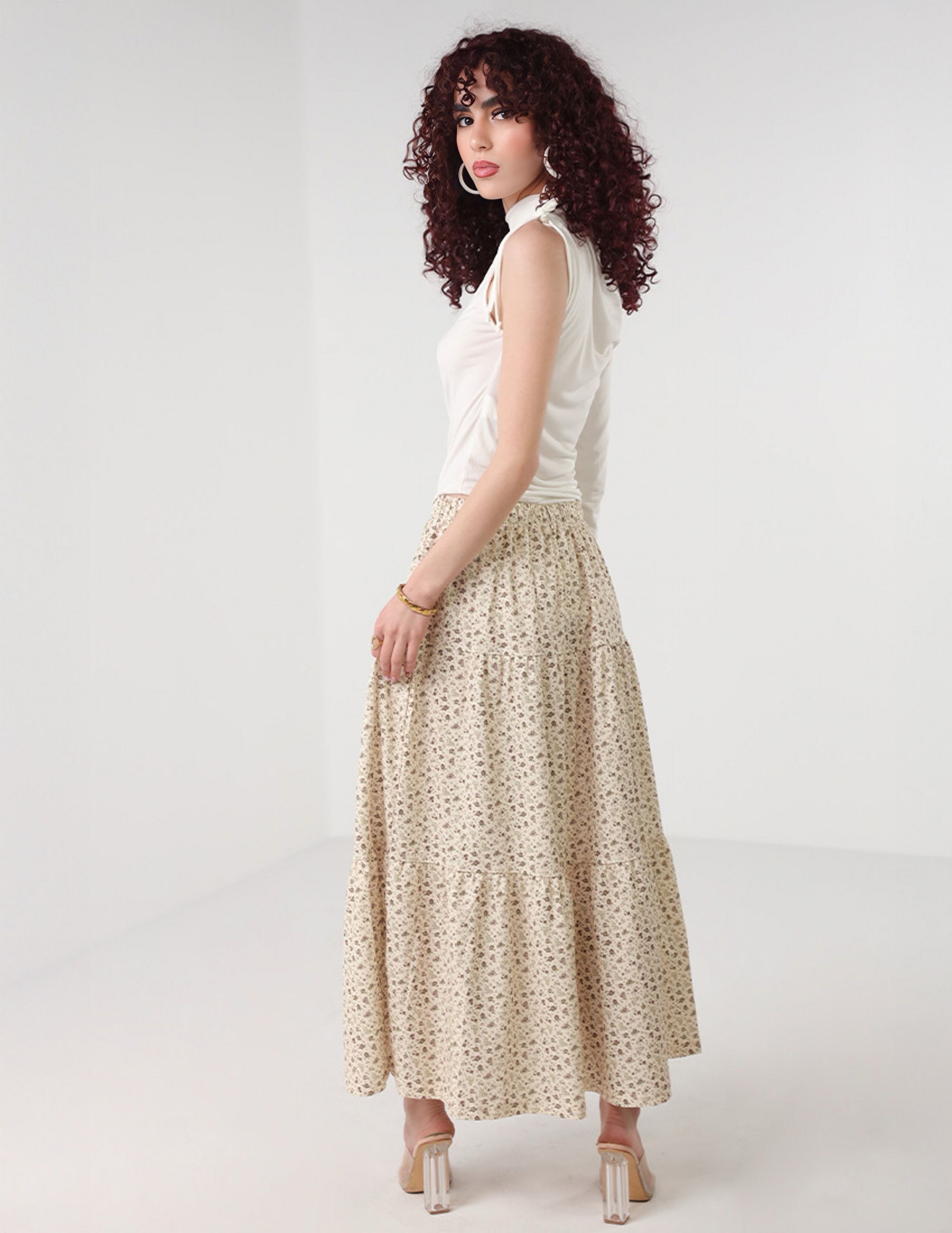 Floral Printed skirt