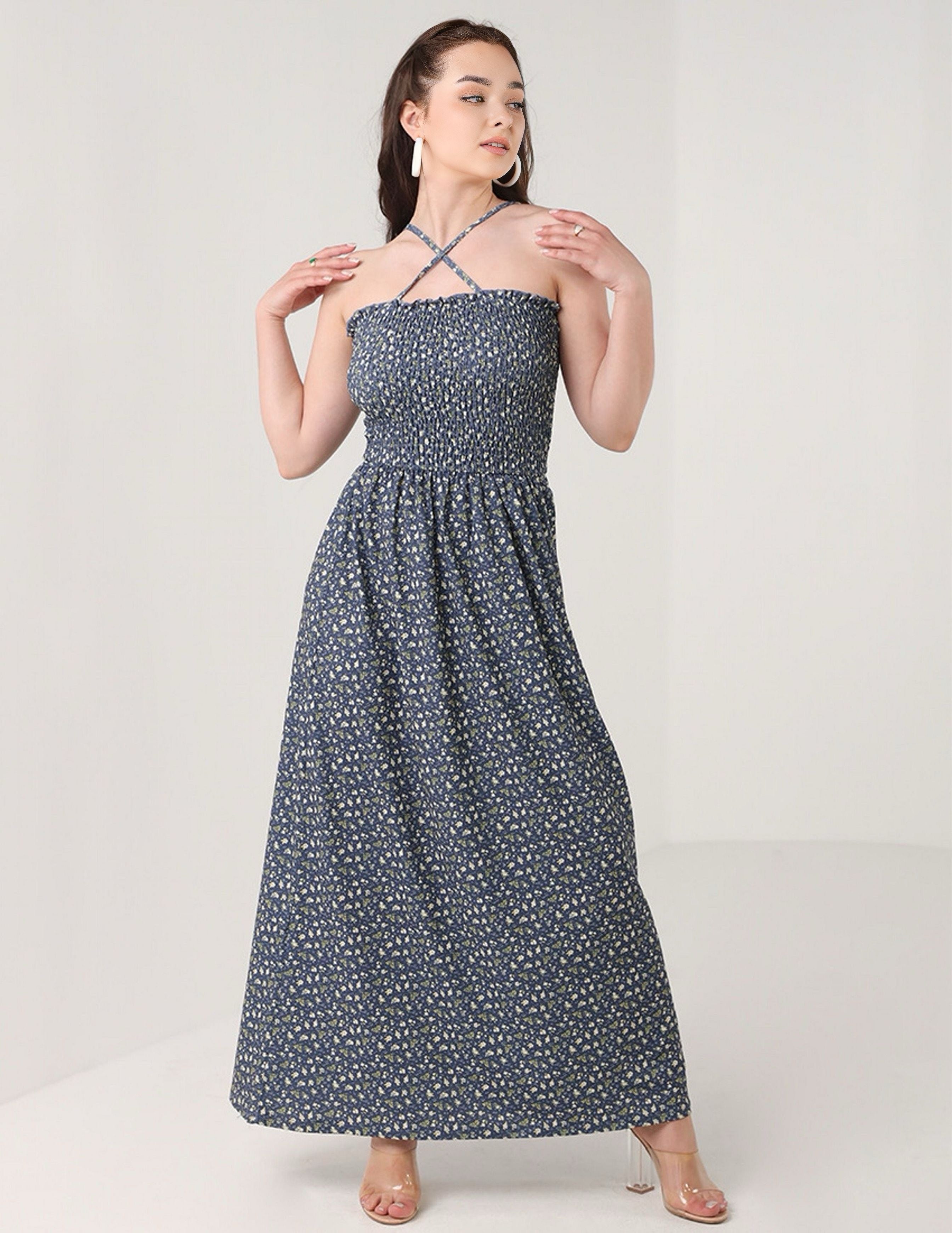 Maxi Floral Print Dress