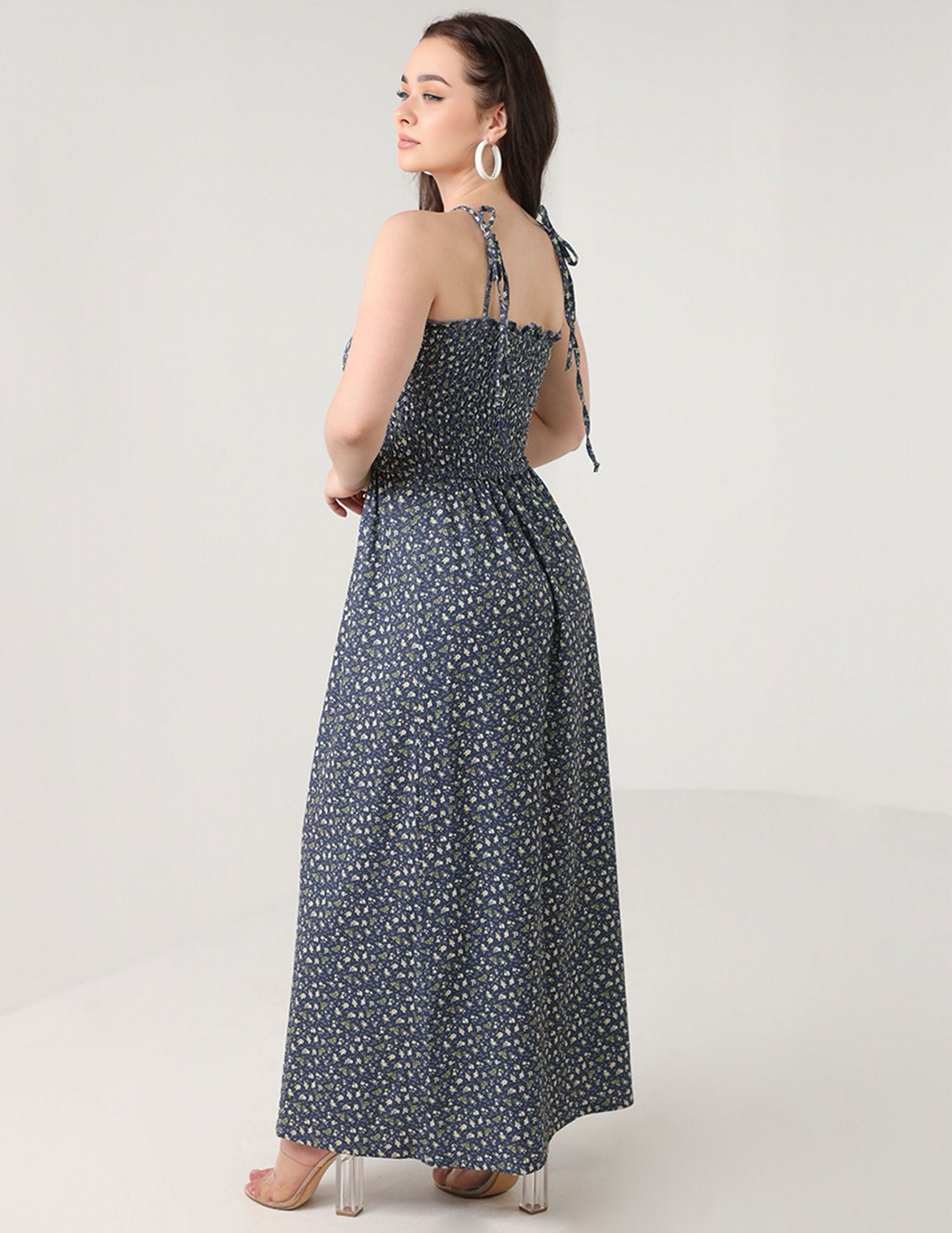 Maxi Floral Print Dress